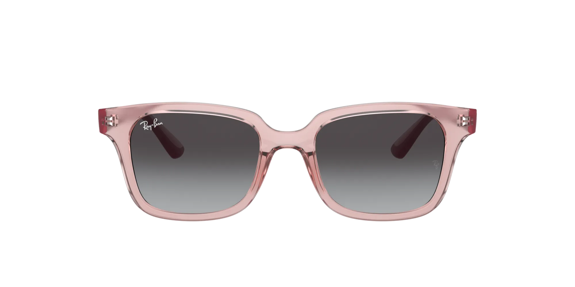 Ray - Ban RJ9071S 70678G Occhiali da sole bambino Iniettato Rosa Grigio Squadrata Normale Sfumato - immagine 2