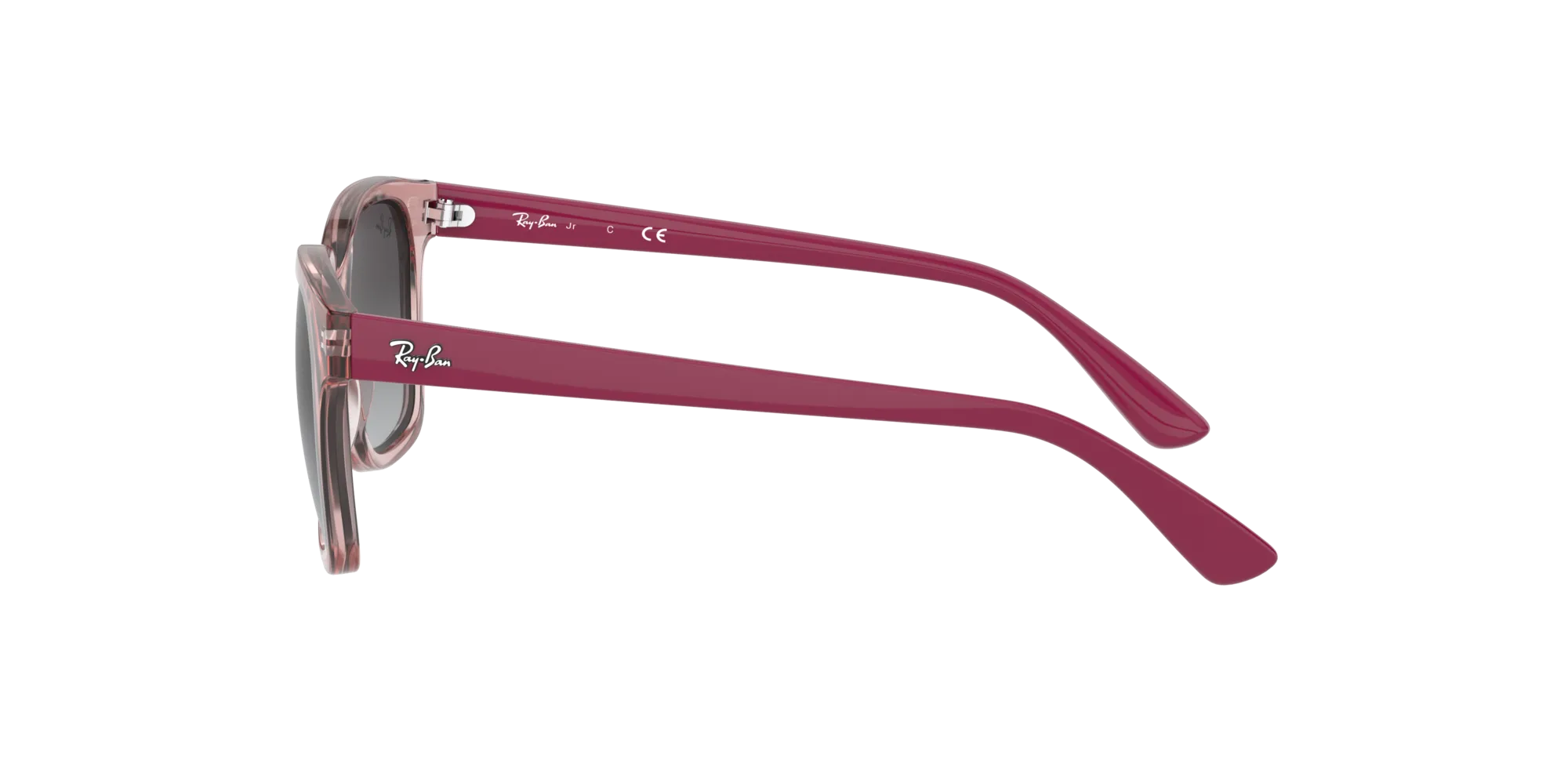 Ray - Ban RJ9071S 70678G Occhiali da sole bambino Iniettato Rosa Grigio Squadrata Normale Sfumato - immagine 3