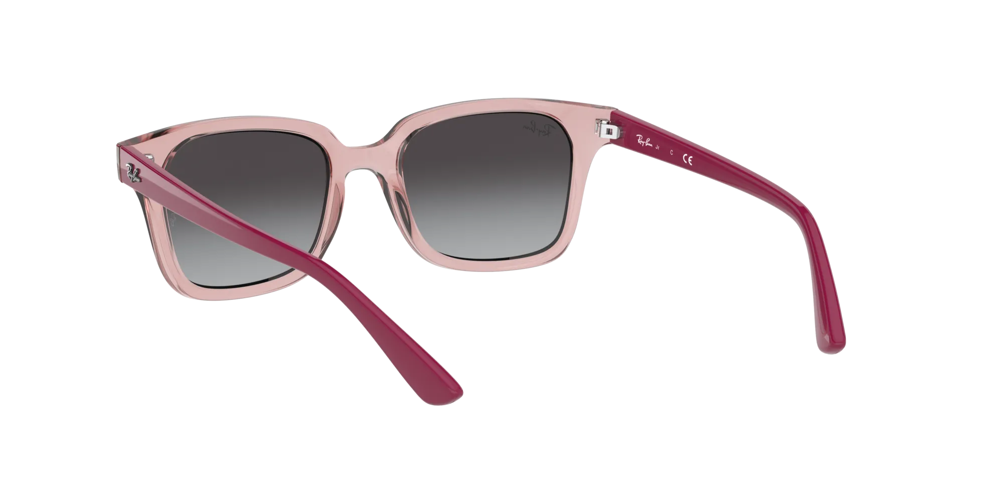 Ray - Ban RJ9071S 70678G Occhiali da sole bambino Iniettato Rosa Grigio Squadrata Normale Sfumato - immagine 4