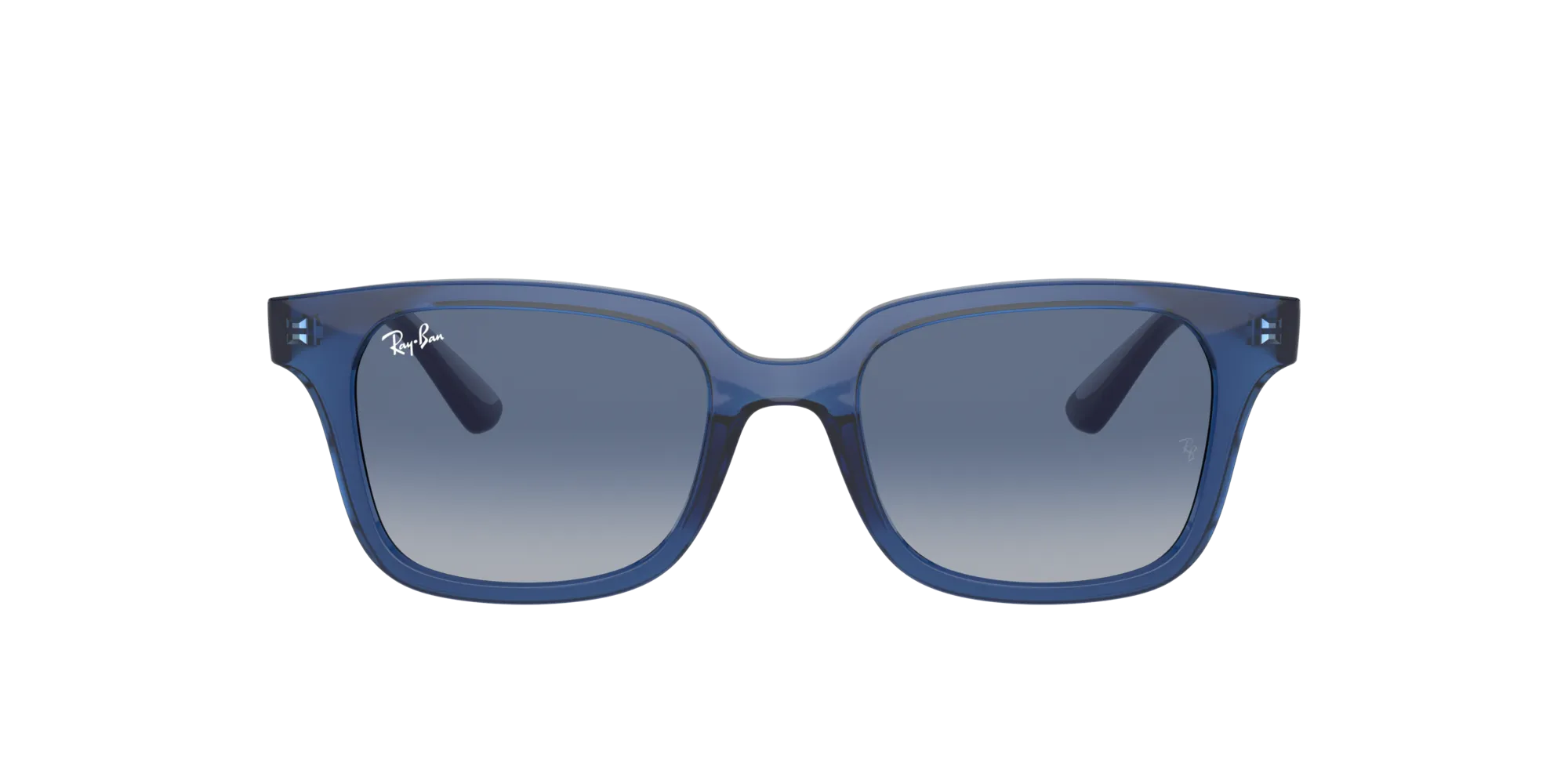 Ray - Ban RJ9071S 70624L Occhiali da sole bambino Iniettato Blu Blu Squadrata Normale Sfumato - immagine 2