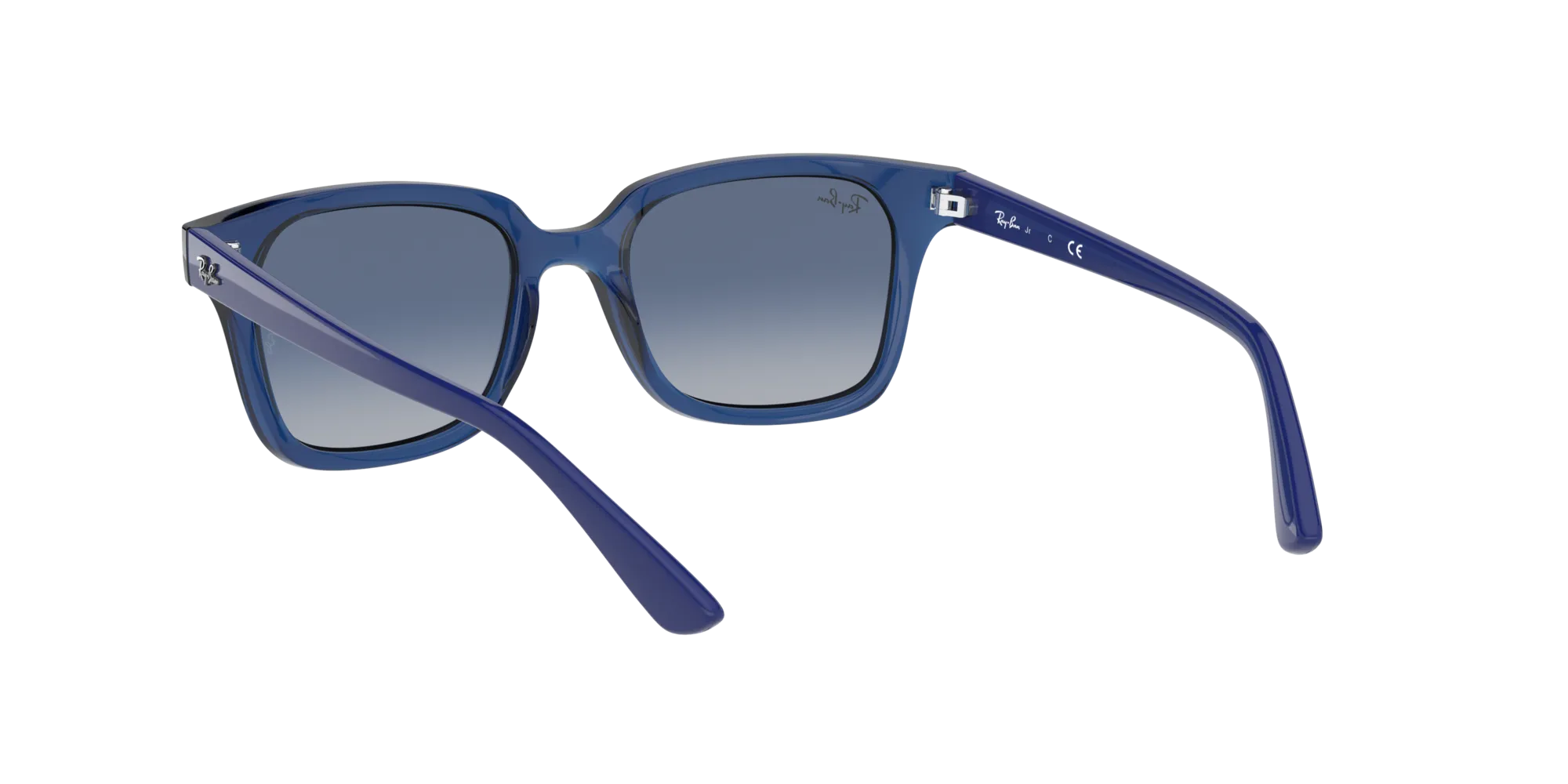Ray - Ban RJ9071S 70624L Occhiali da sole bambino Iniettato Blu Blu Squadrata Normale Sfumato - immagine 4
