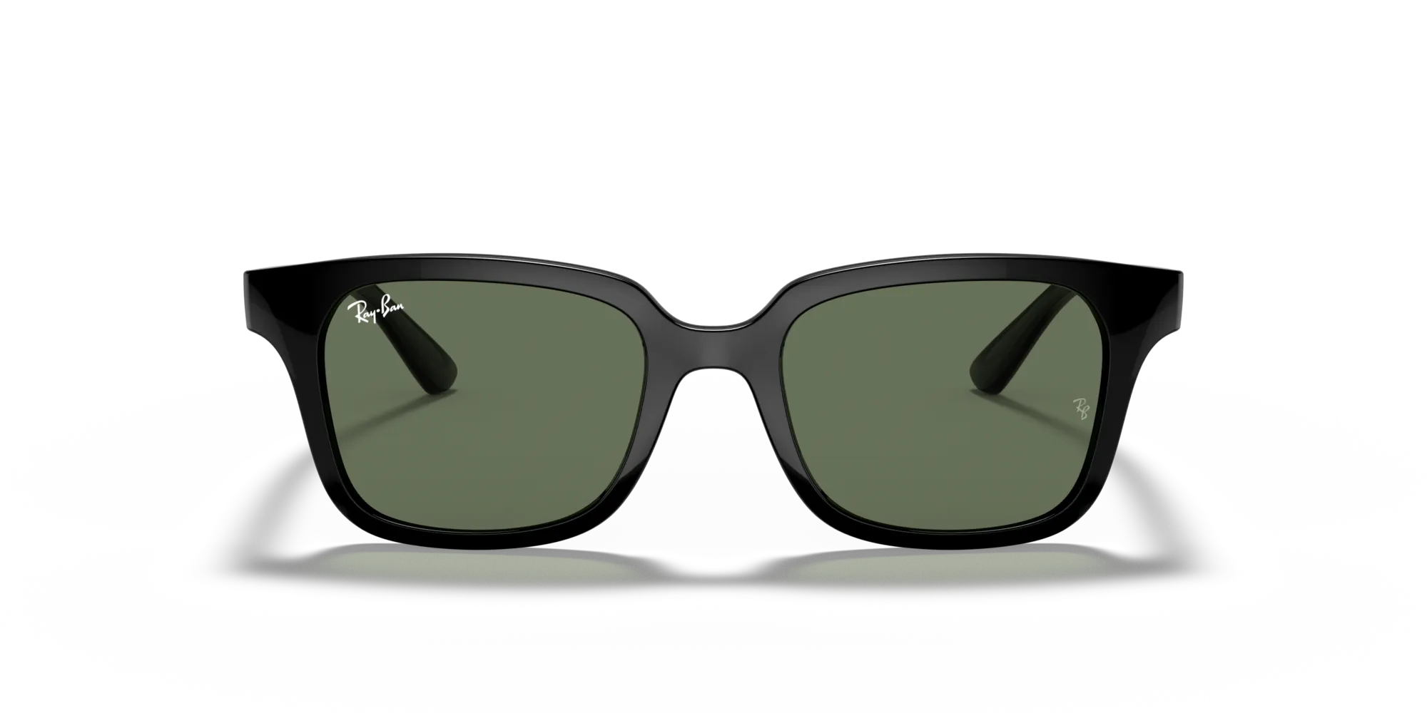 Ray - Ban RJ9071S 100/71 Occhiali da sole bambino Iniettato Nero Verde Squadrata Normale - immagine 3