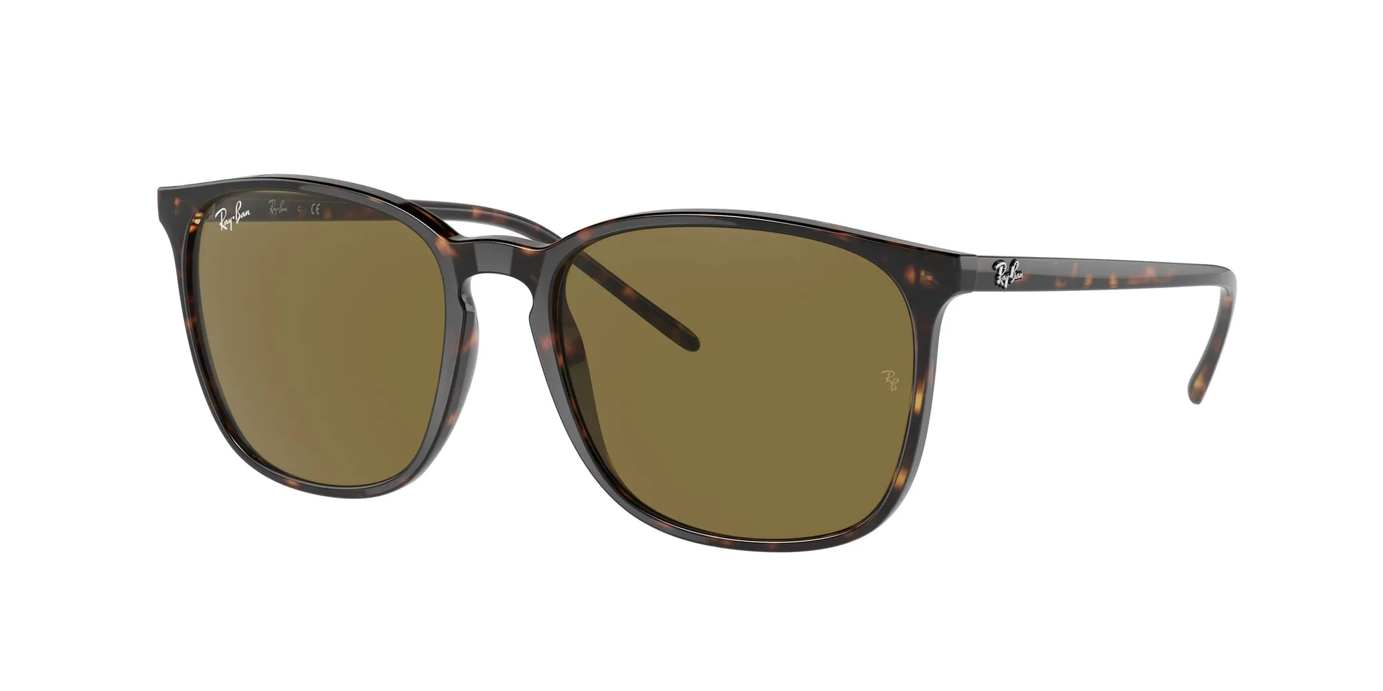 Ray - Ban RB4387F 902/73 Occhiali da sole Acetato Tartaruga Marrone Squadrata Normale - immagine 1