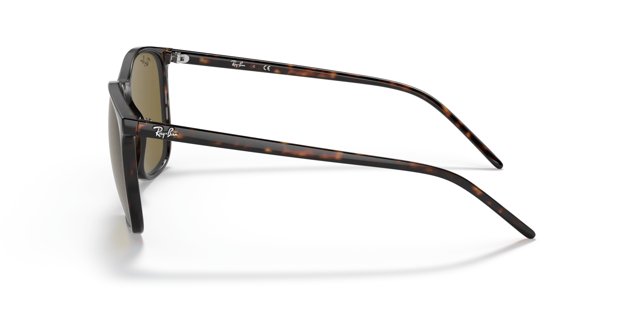 Ray - Ban RB4387F 902/73 Occhiali da sole Acetato Tartaruga Marrone Squadrata Normale - immagine 4