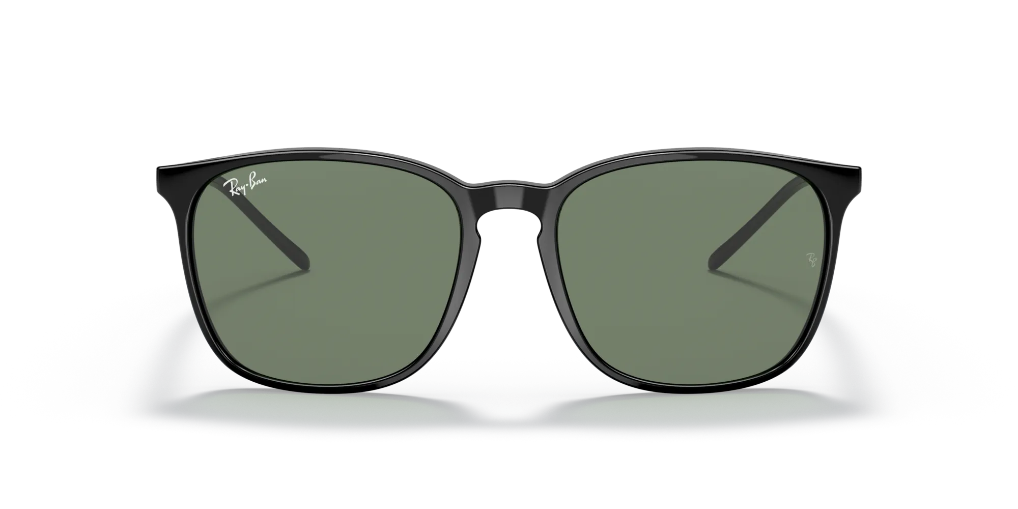 Ray - Ban RB4387F 901/71 Occhiali da sole Acetato Nero Verde Squadrata Normale - immagine 3