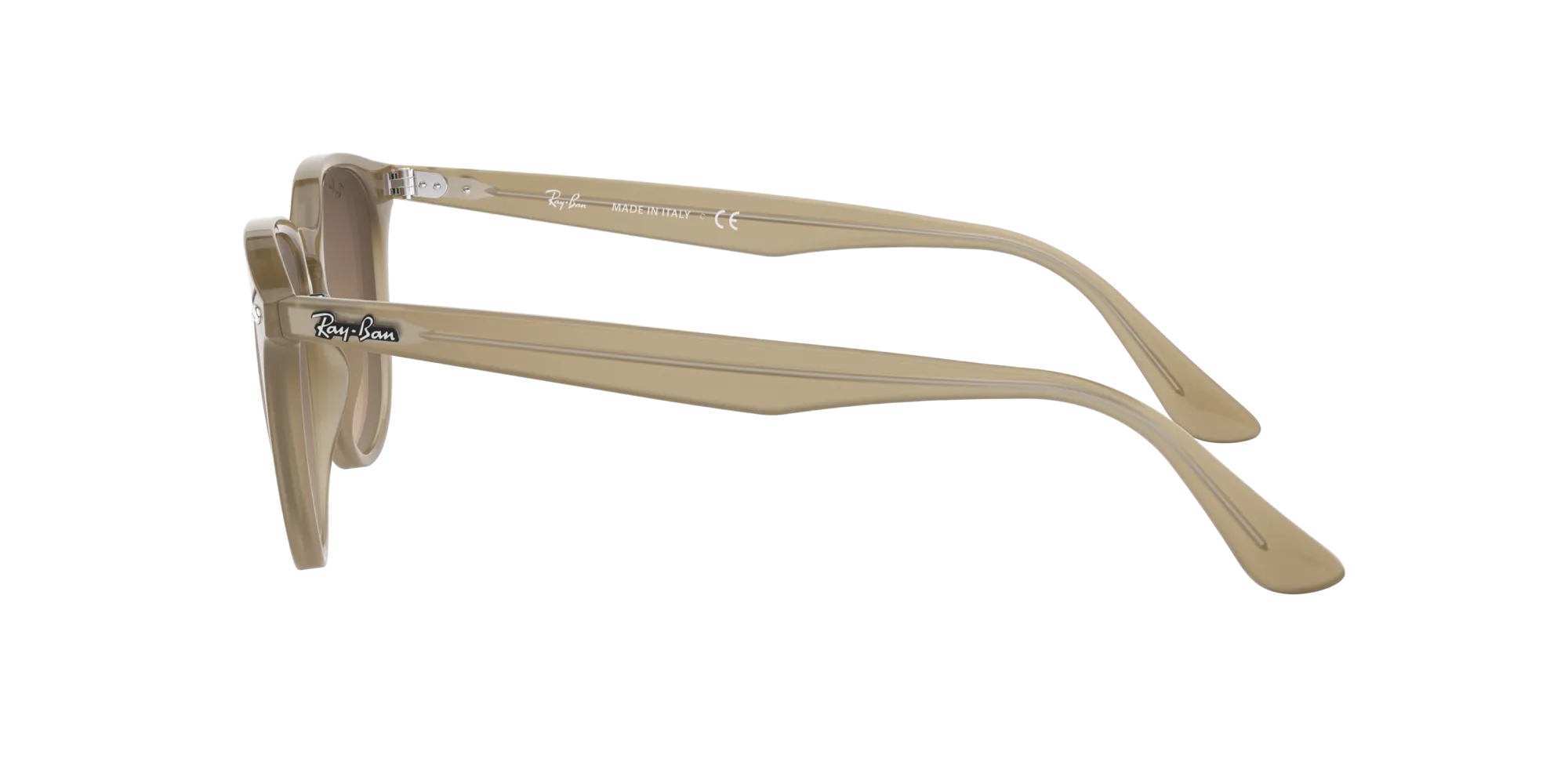Ray - Ban RB4259F 616613 Occhiali da sole Acetato Beige Marrone Pantos Normale Sfumato - immagine 3
