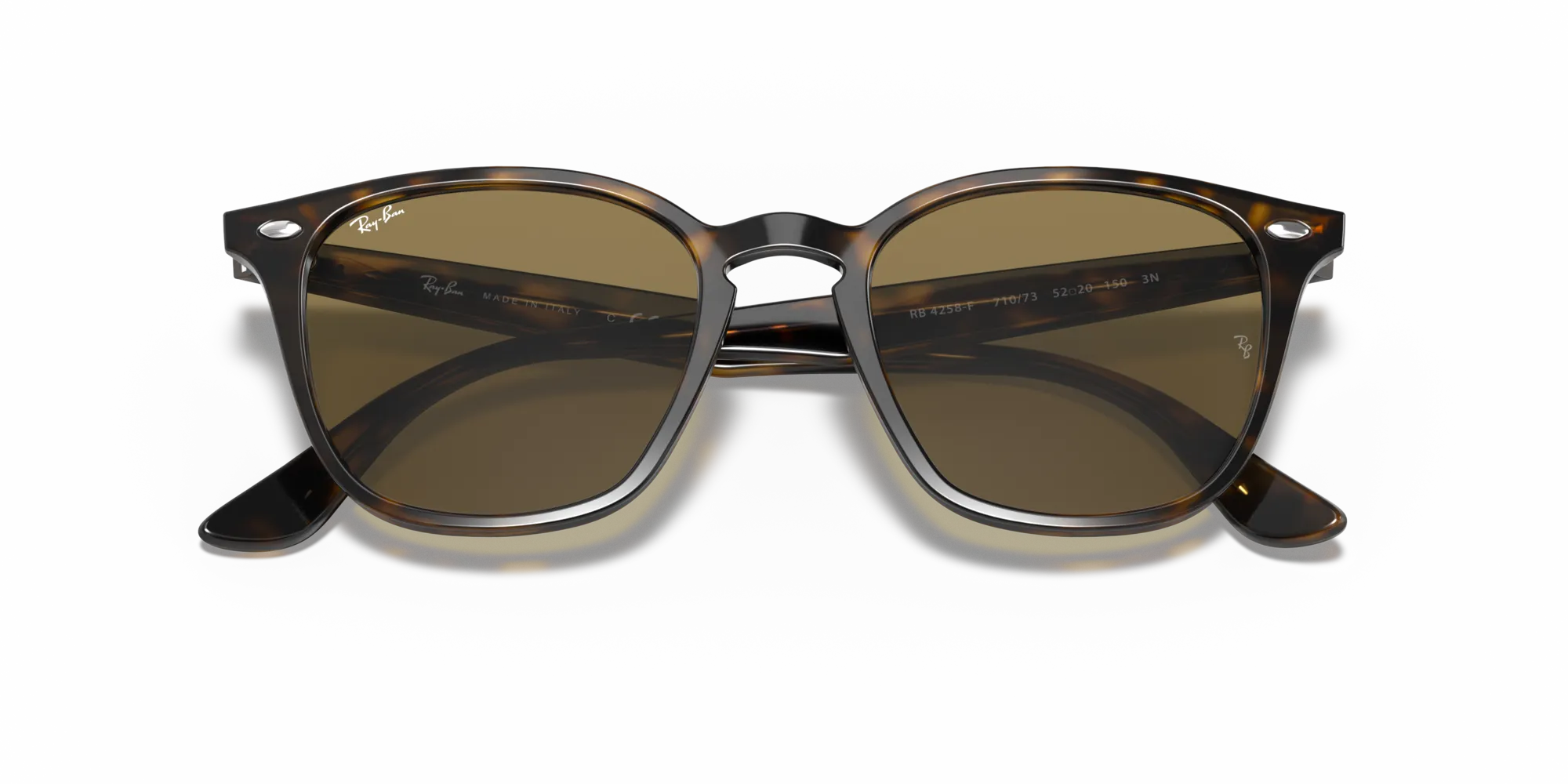 Ray - Ban RB4258F 710/73 Occhiali da sole Acetato Tartaruga Marrone Squadrata Normale - immagine 2