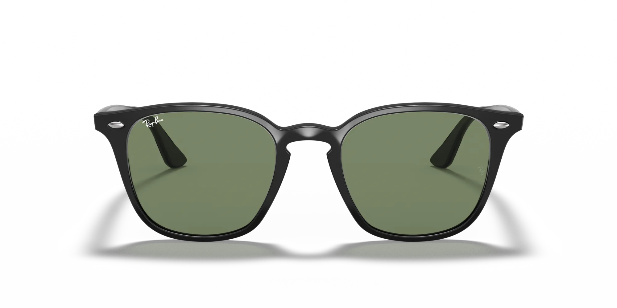 Ray - Ban RB4258F 601/71 Occhiali da sole Acetato Nero Verde Squadrata Normale - immagine 3
