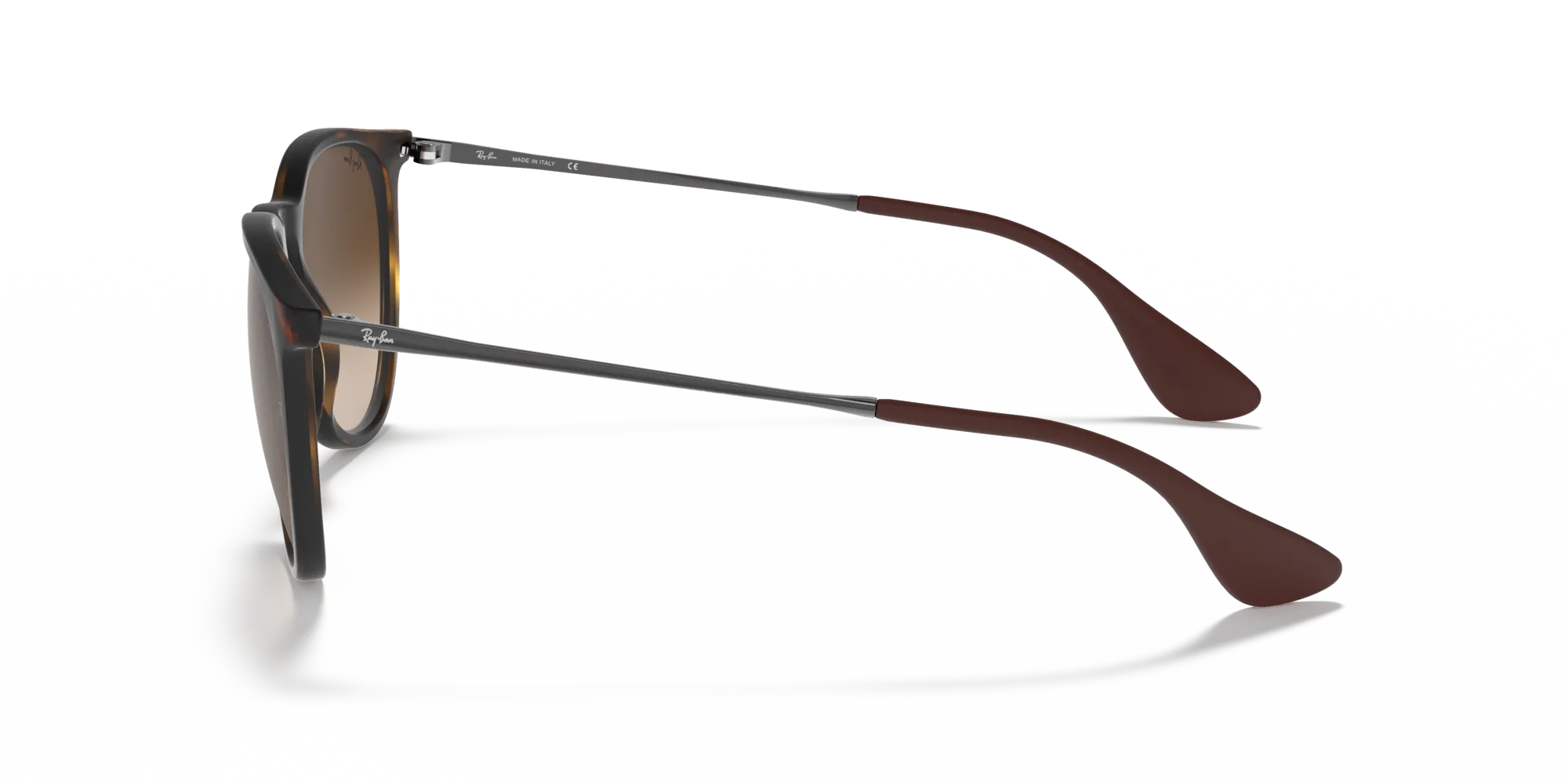 Ray - Ban RB4171F ERIKA 865/13 Occhiali da sole Nylon Tartaruga Marrone Pantos Normale Sfumato - immagine 4