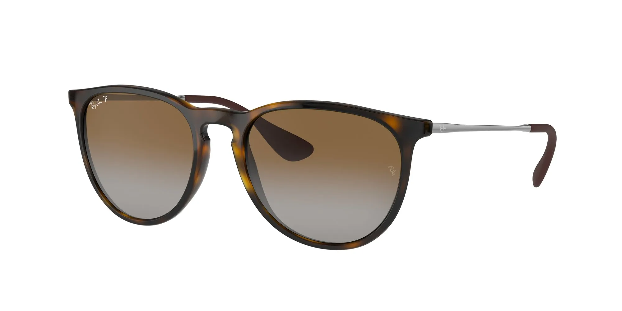 Ray - Ban RB4171F ERIKA 710/T5 Occhiali da sole Nylon Tartaruga Marrone Pantos Polarizzata Sfumato - immagine 1