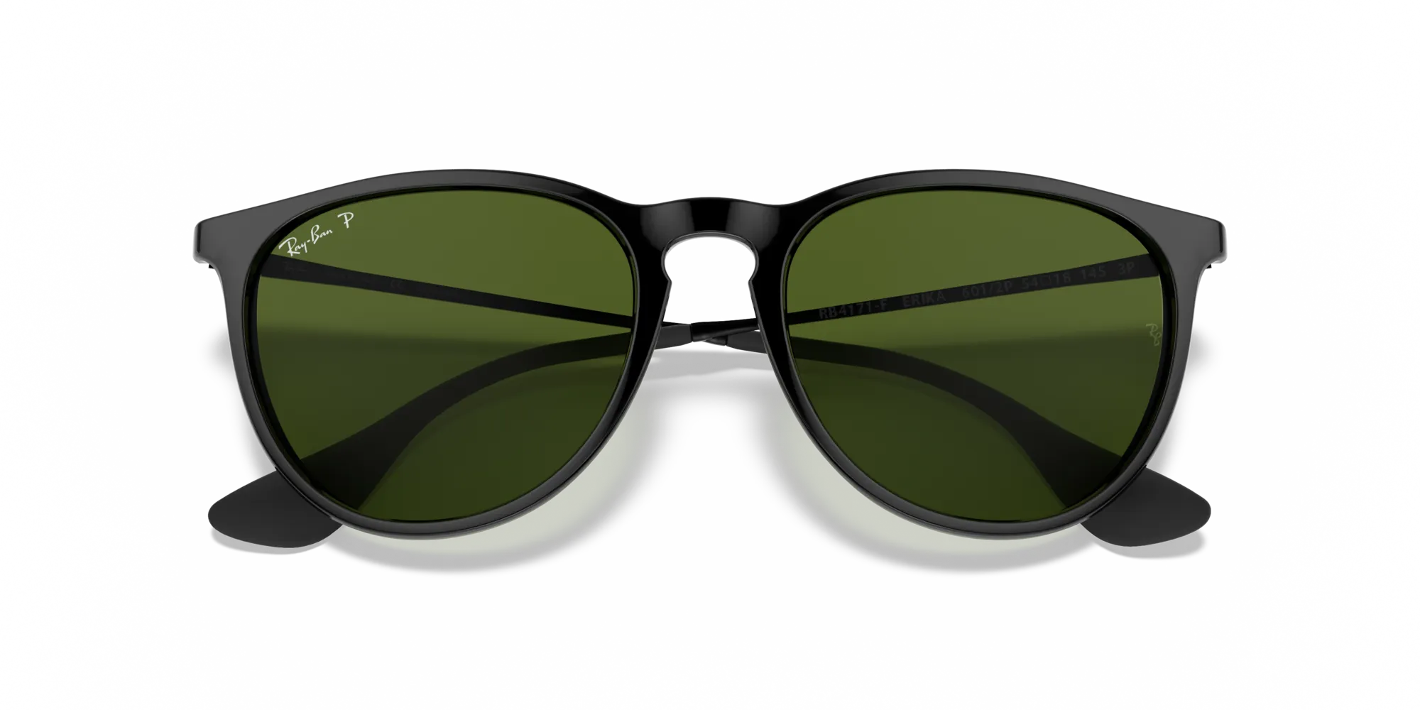 Ray - Ban RB4171F ERIKA 601/2P Occhiali da sole Nylon Nero G15 Pantos Polarizzata - immagine 2