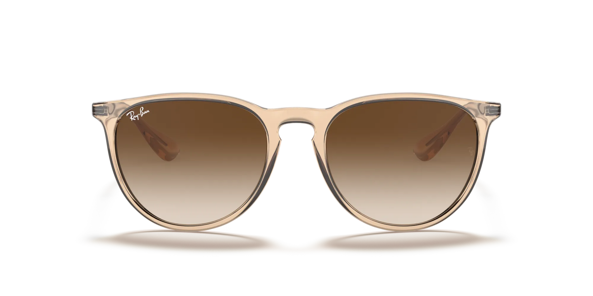 Ray - Ban RB4171 ERIKA 651413 Occhiali da sole Iniettato Marrone Marrone Pantos Normale Sfumato - immagine 3