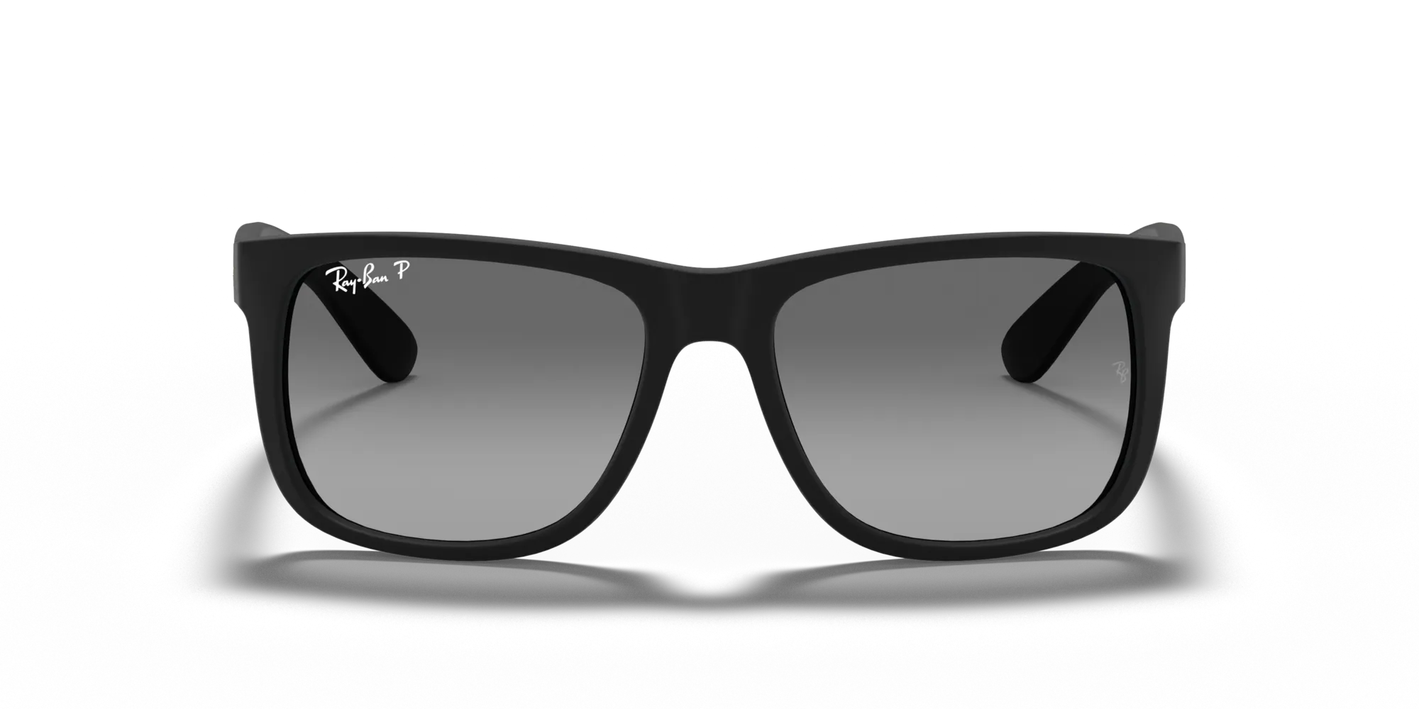 Ray - Ban RB4165F JUSTIN 622/T3 Occhiali da sole Nylon Nero Grigio Squadrata Polarizzata Sfumato - immagine 3