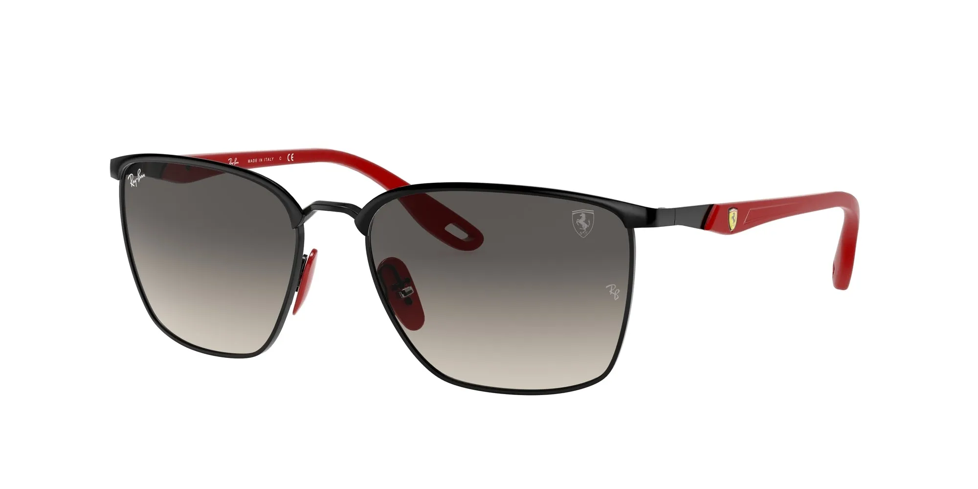 Ray - Ban RB3673M SCUDERIA FERRARI COLLECTION F04111 Occhiali da sole Metallo Nero Grigio Squadrata Normale Sfumato - immagine 1
