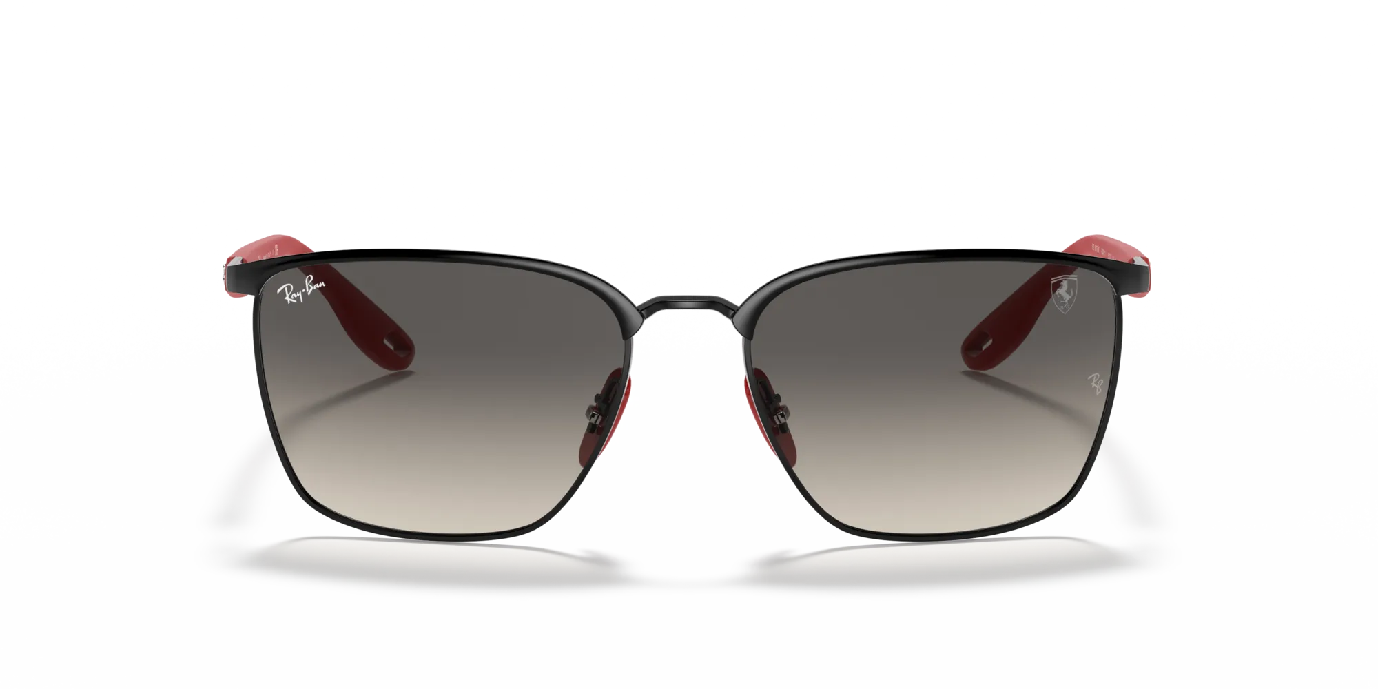 Ray - Ban RB3673M SCUDERIA FERRARI COLLECTION F04111 Occhiali da sole Metallo Nero Grigio Squadrata Normale Sfumato - immagine 3