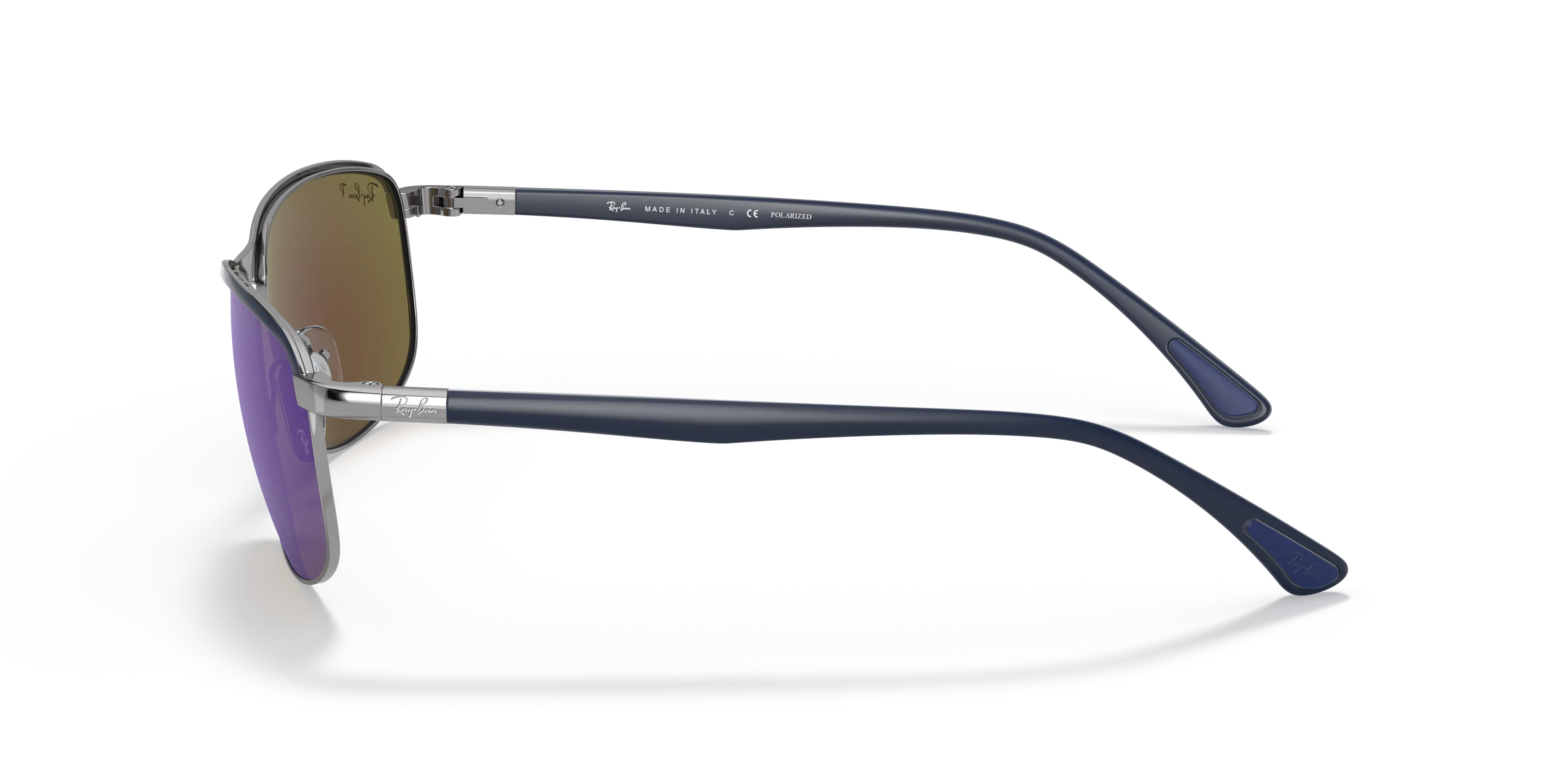 Ray - Ban RB3671CH CHROMANCE 92044L Occhiali da sole Metallo Blu Grigio Pillow Polarizzata Specchiato - immagine 4