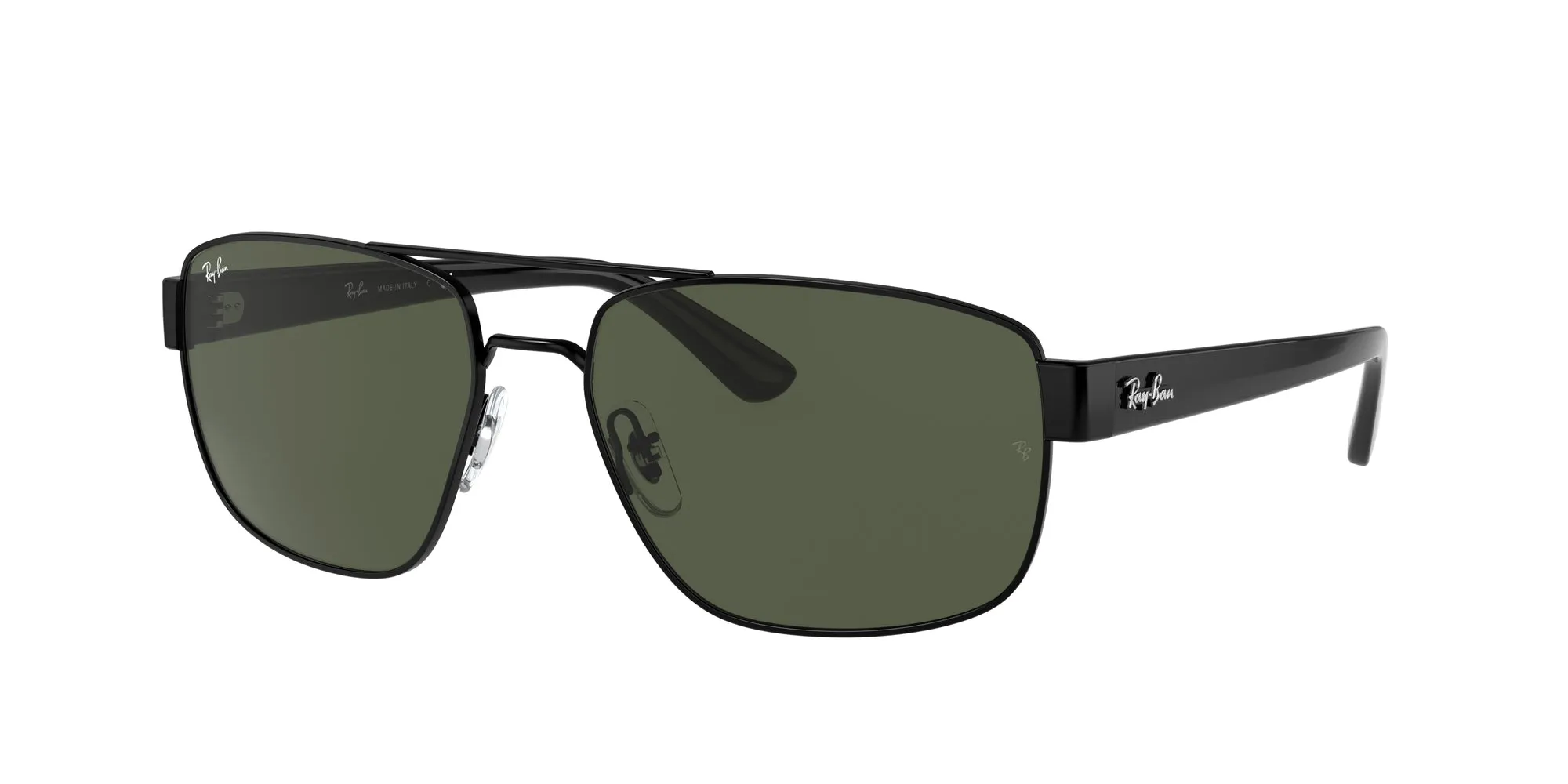 Ray - Ban RB3663 002/31 Occhiali da sole Metallo Nero G15 Geometrica Normale - immagine 1