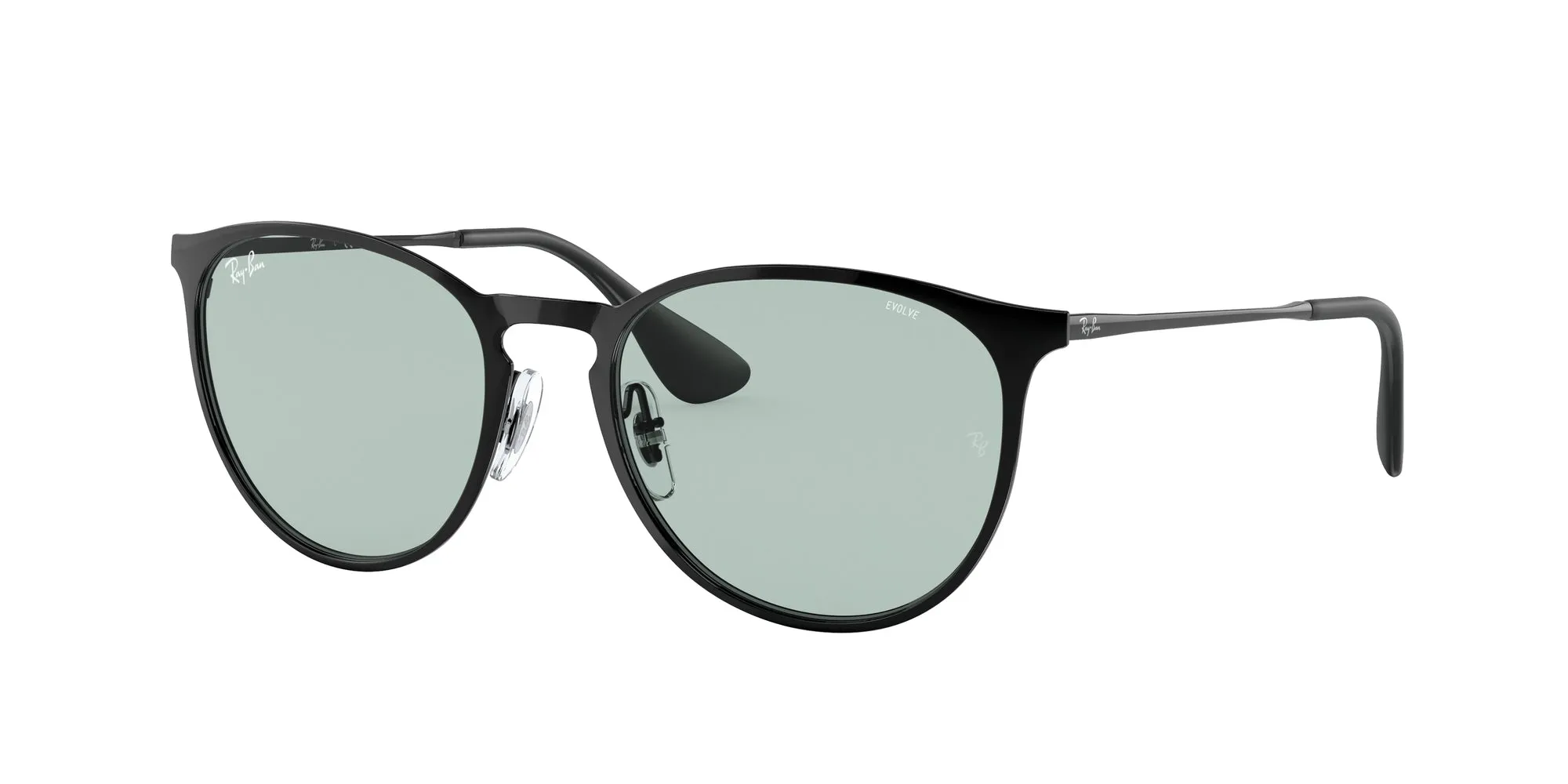 Ray - Ban RB3539 ERIKA METAL 002/Q5 Occhiali da sole Metallo Nero Verde Pantos Fotocromatiche Fotocromatico - immagine 1