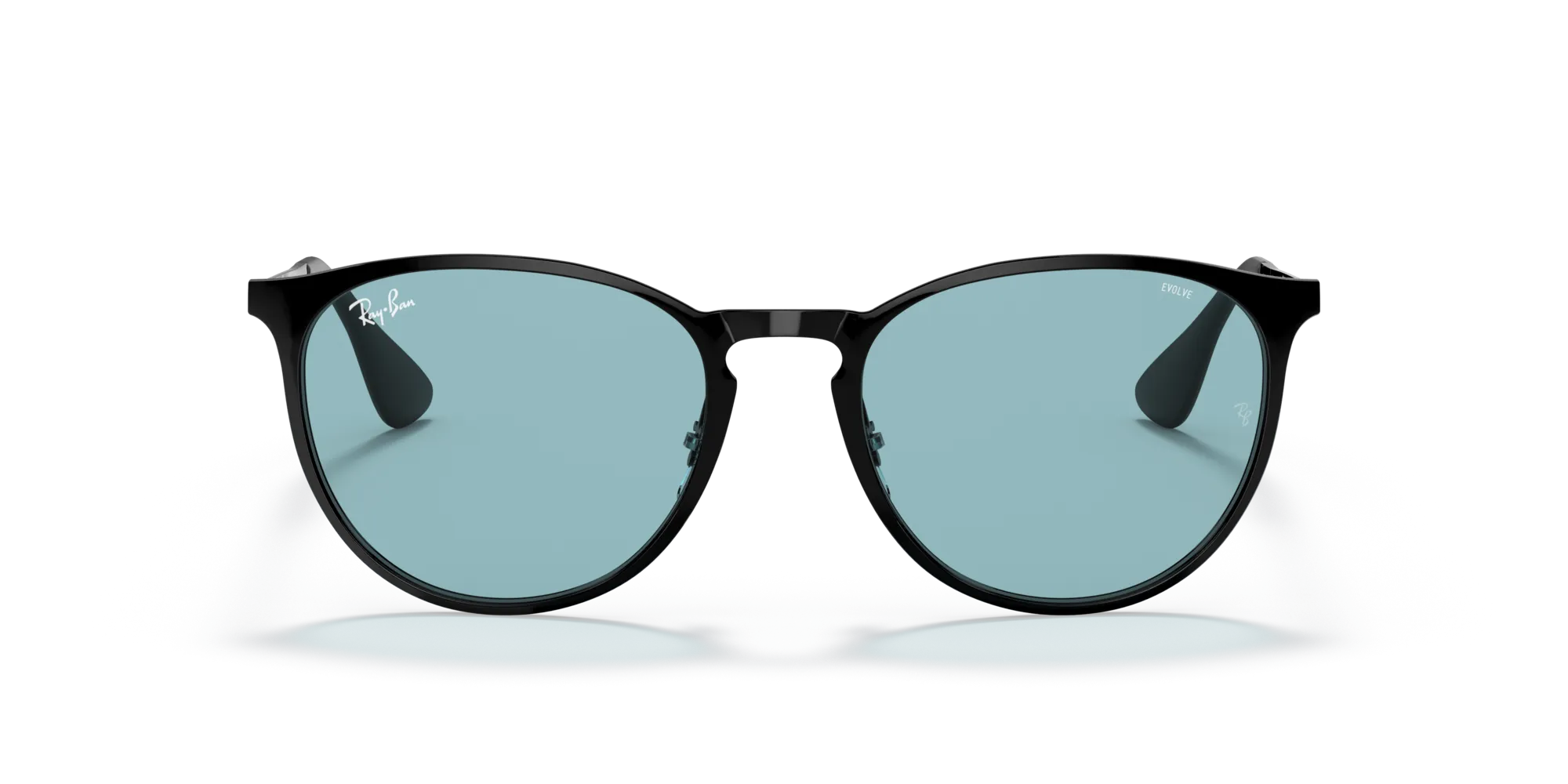 Ray - Ban RB3539 ERIKA METAL 002/Q2 Occhiali da sole Metallo Nero Blu Pantos Fotocromatiche Fotocromatico - immagine 3