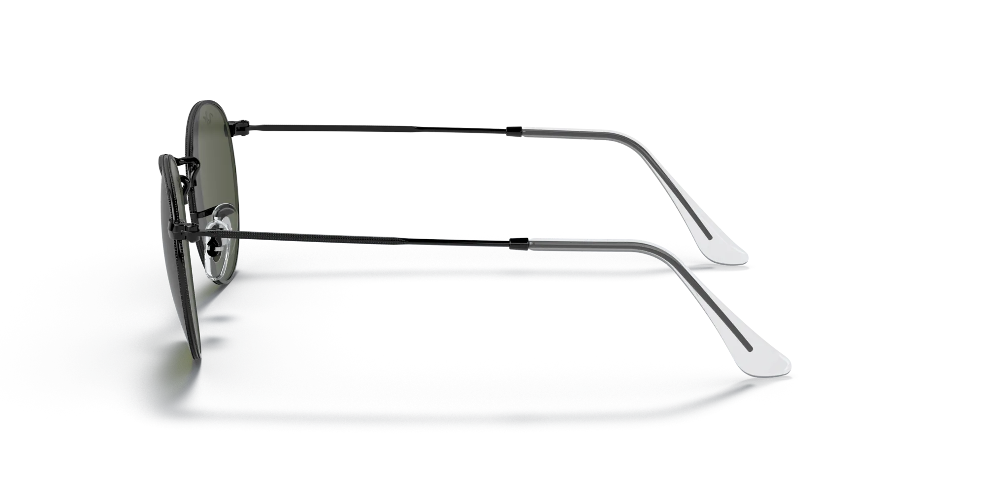 Ray - Ban RB3447 ROUND METAL 919931 Occhiali da sole Metallo Nero G15 Rotonda Normale - immagine 4