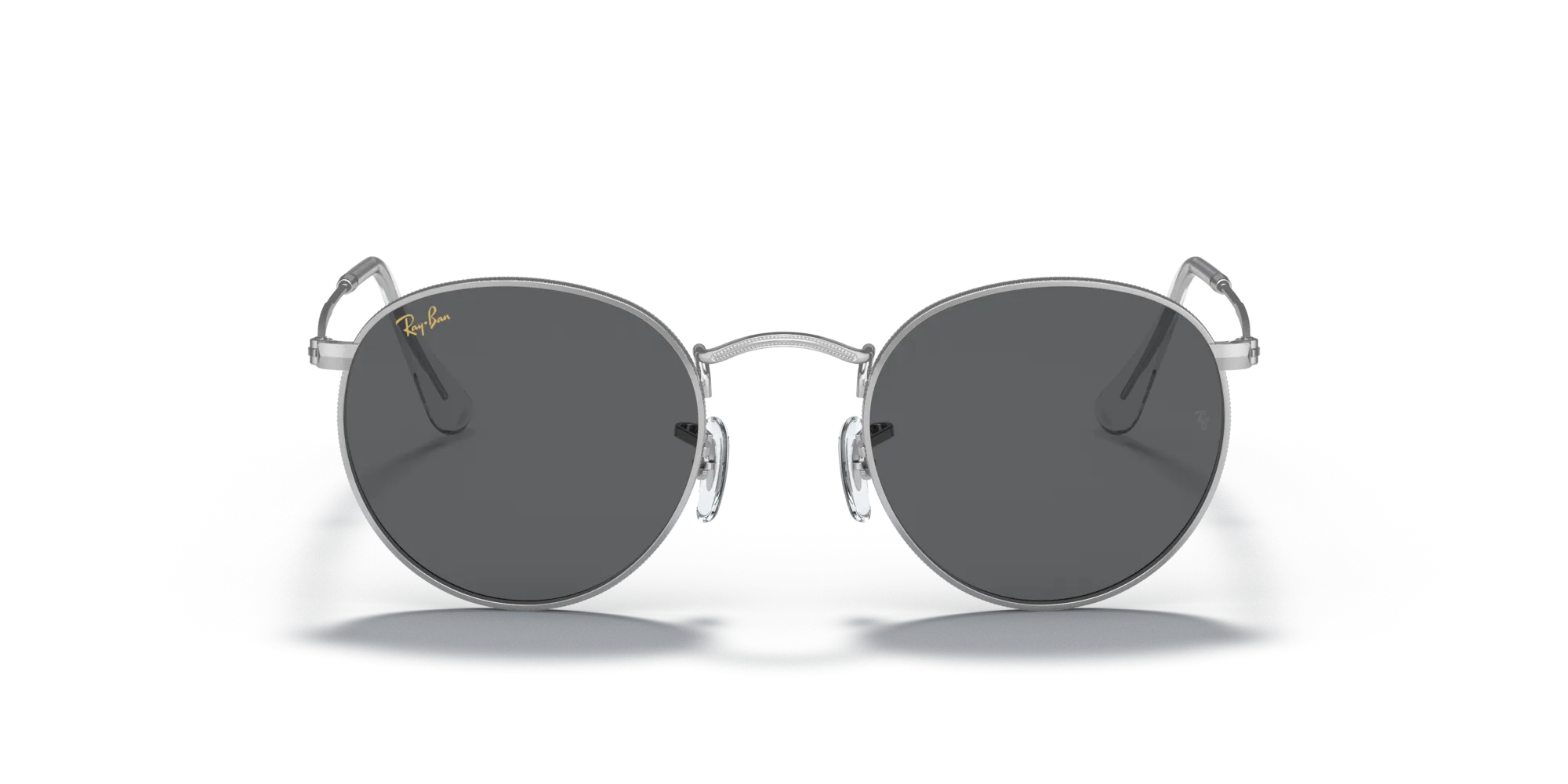 Ray - Ban RB3447 ROUND METAL 9198B1 Occhiali da sole Metallo Argento Grigio Rotonda Normale - immagine 3