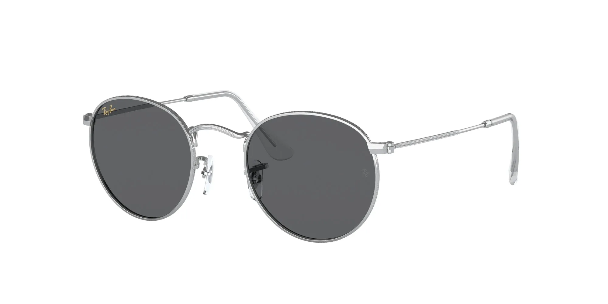 Ray - Ban RB3447 ROUND METAL 9198B1 Occhiali da sole Metallo Argento Grigio Rotonda Normale - immagine 1