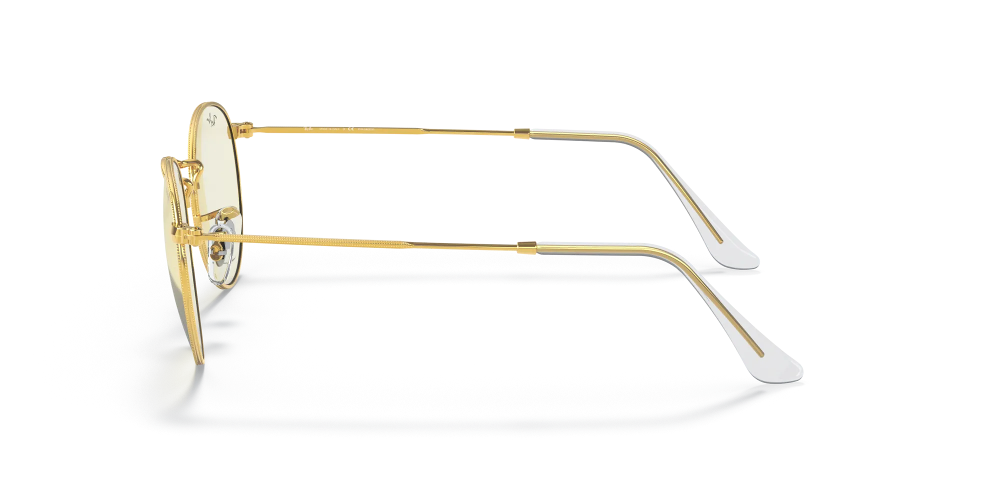 Ray - Ban RB3447 ROUND METAL 9196BL Occhiali da sole Metallo Oro Trasparente Rotonda Fotocromatiche Fotocromatico - immagine 4
