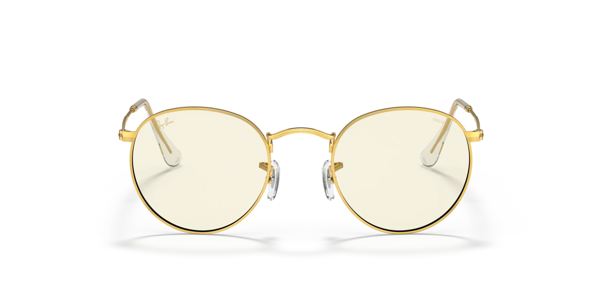 Ray - Ban RB3447 ROUND METAL 9196BL Occhiali da sole Metallo Oro Trasparente Rotonda Fotocromatiche Fotocromatico - immagine 3