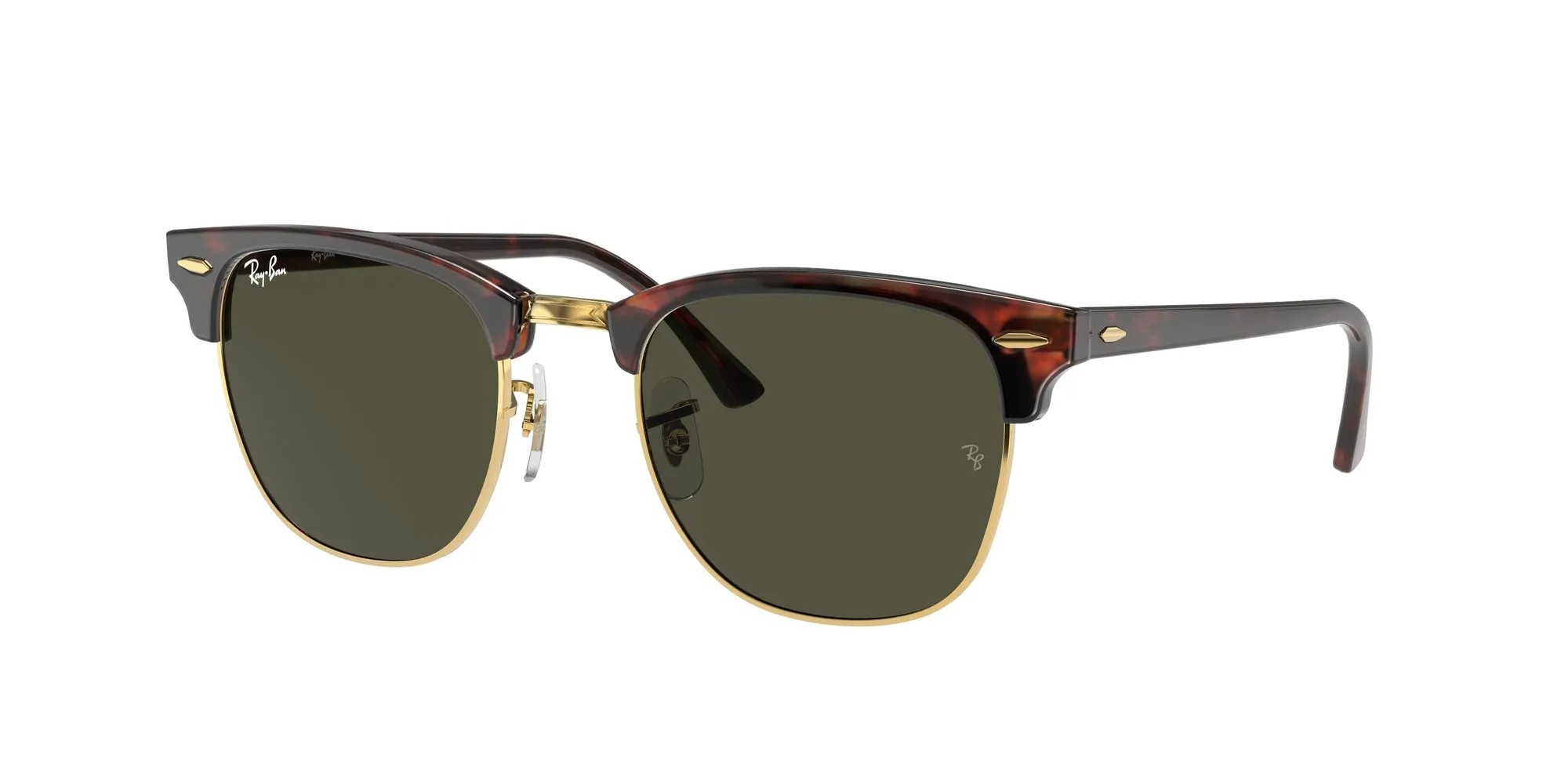 Ray - Ban RB3016F CLUBMASTER LOW BRIDGE FIT W0366 Occhiali da sole Acetato Tartaruga G15 Squadrata Normale - immagine 1