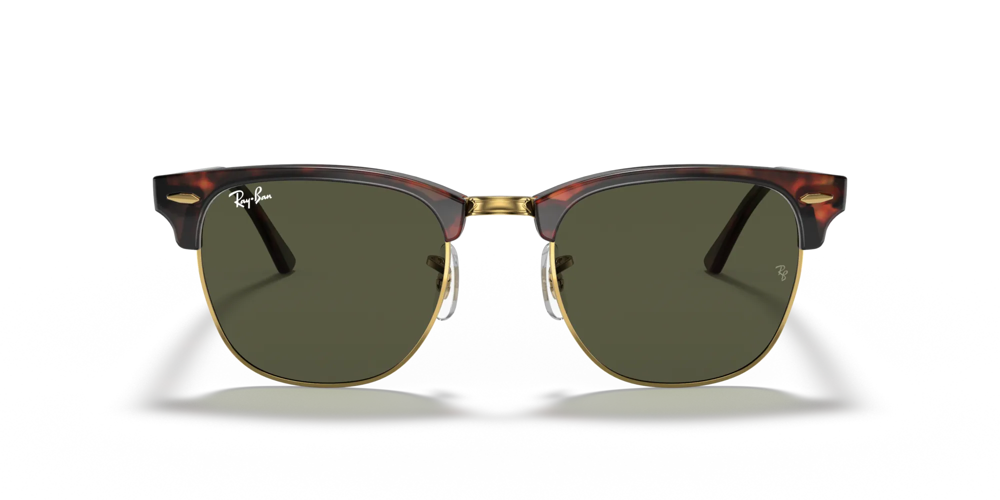 Ray - Ban RB3016F CLUBMASTER LOW BRIDGE FIT W0366 Occhiali da sole Acetato Tartaruga G15 Squadrata Normale - immagine 3
