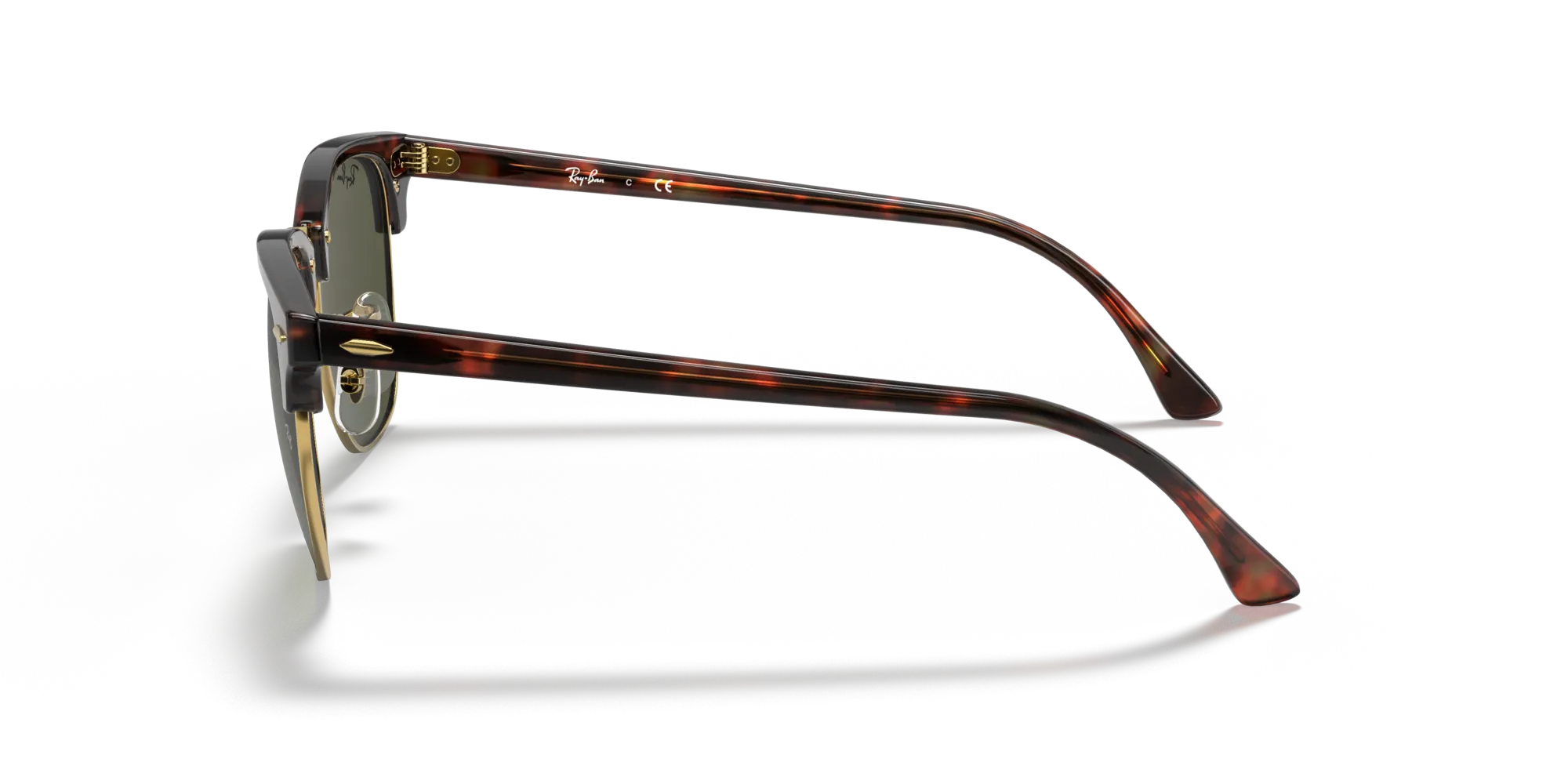 Ray - Ban RB3016F CLUBMASTER LOW BRIDGE FIT W0366 Occhiali da sole Acetato Tartaruga G15 Squadrata Normale - immagine 4