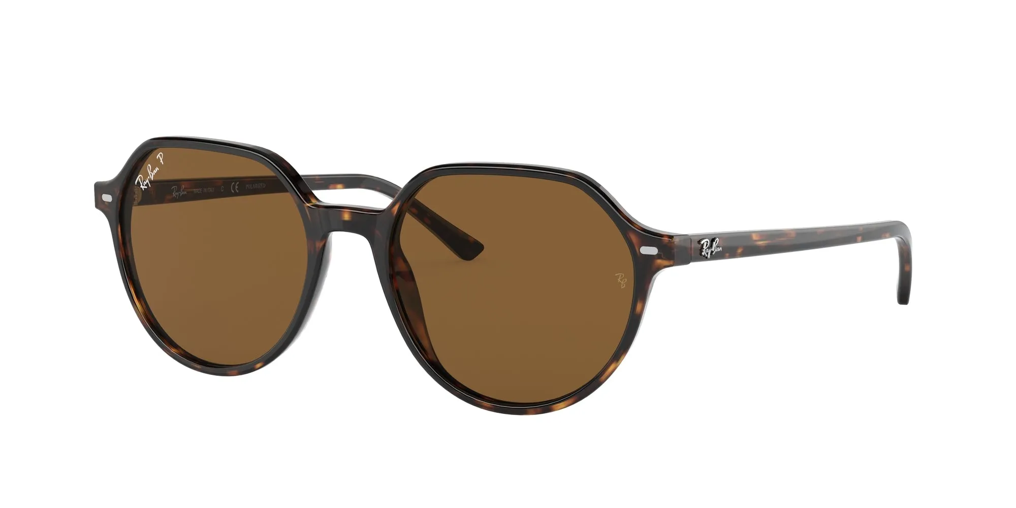 Ray - Ban RB2195 THALIA 902/57 Occhiali da sole Acetato Tartaruga Marrone Squadrata Polarizzata - immagine 1