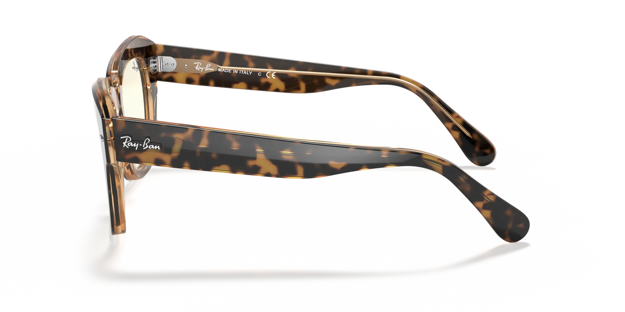 Ray - Ban RB2186 STATE STREET 1292BL Occhiali da sole Acetato Oro Trasparente Squadrata Fotocromatiche - immagine 4