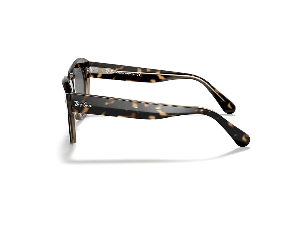 Ray - Ban RB2186 STATE STREET 1292B1 Occhiali da sole Acetato Oro Grigio Squadrata Normale - immagine 3