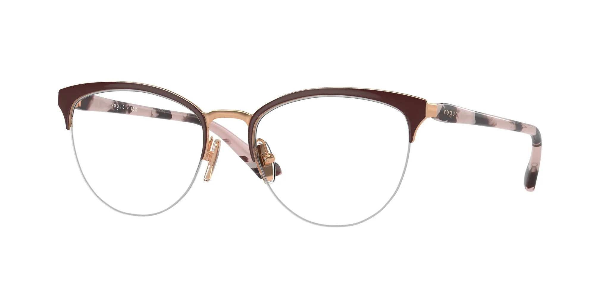 VOGUE EYEWEAR VO4304 5170 Montature da vista Metallo Rosso Rotonda Normale - immagine 1