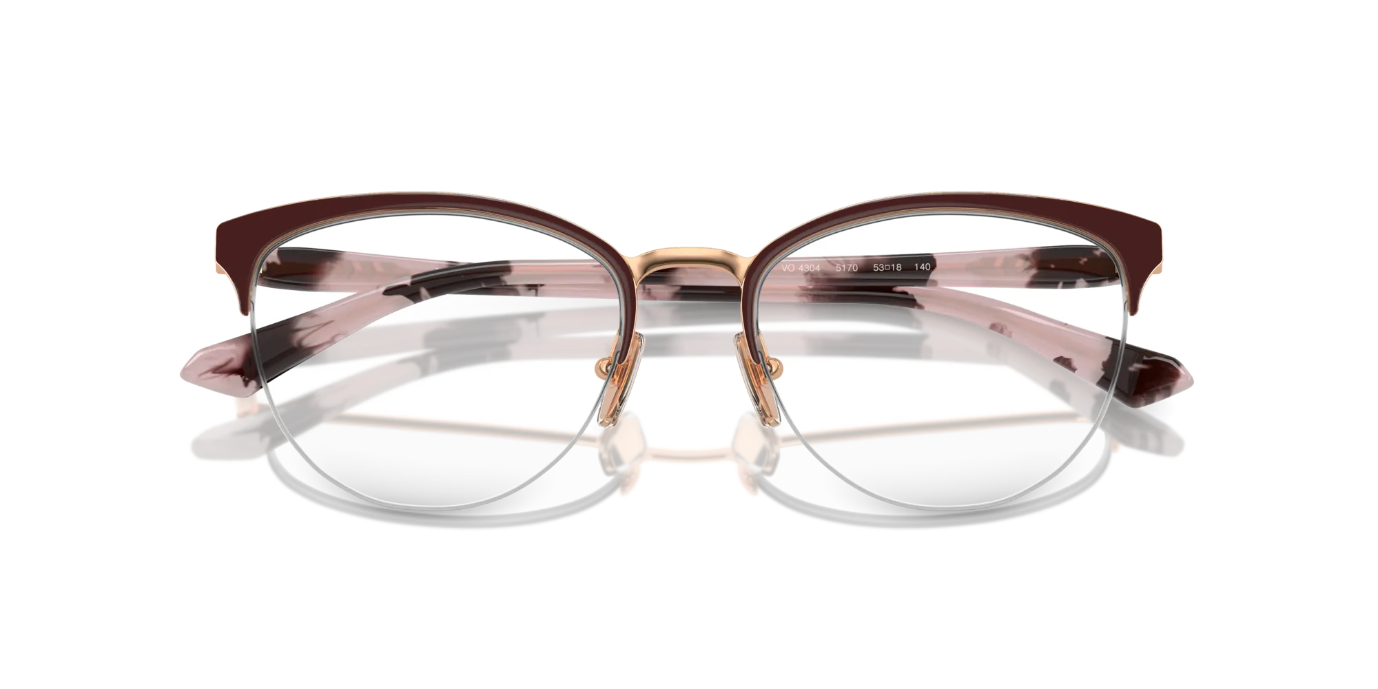 VOGUE EYEWEAR VO4304 5170 Montature da vista Metallo Rosso Rotonda Normale - immagine 2