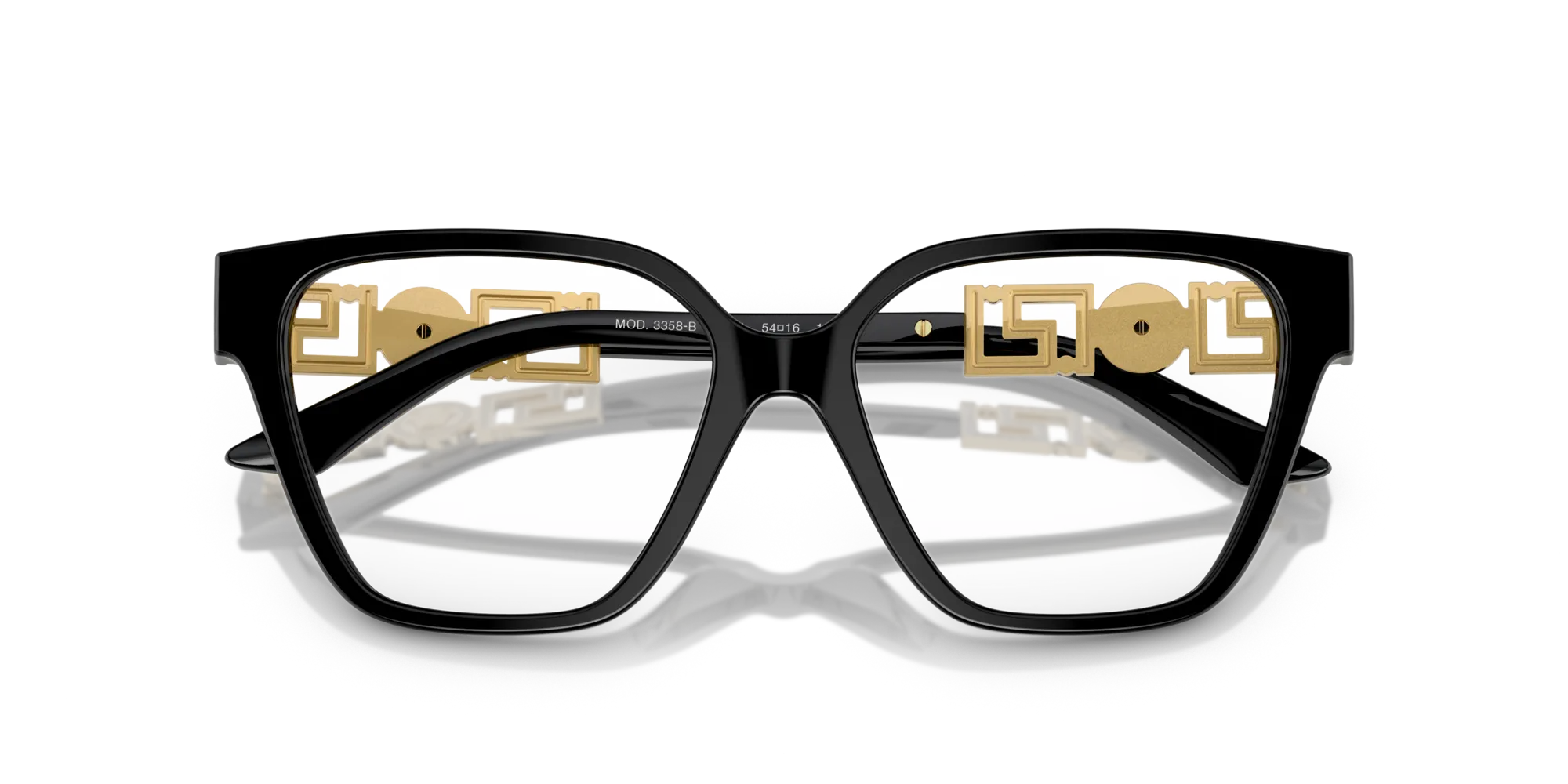 Versace VE3358B GB1 Montature da vista Acetato Nero Geometrica Normale - immagine 2