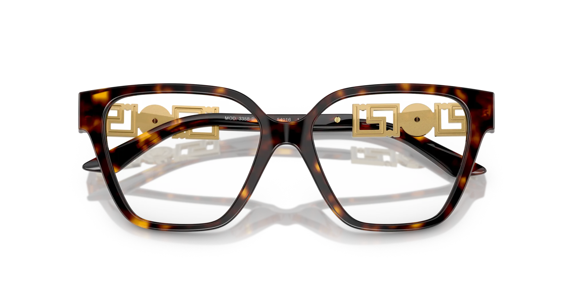 Versace VE3358B 108 Montature da vista Acetato Tartaruga Trasparente Geometrica Normale - immagine 2