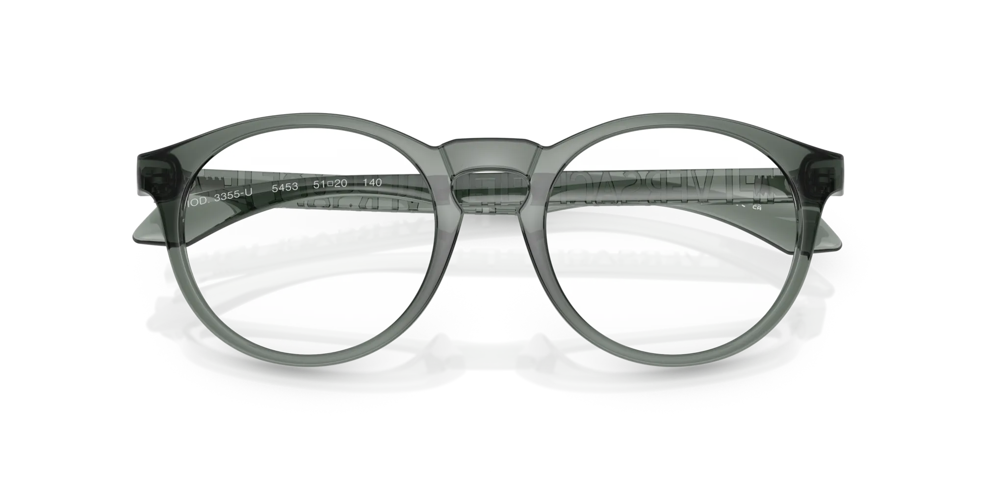 Versace VE3355U 5453 Montature da vista Nylon Grigio Trasparente Pantos Normale - immagine 2