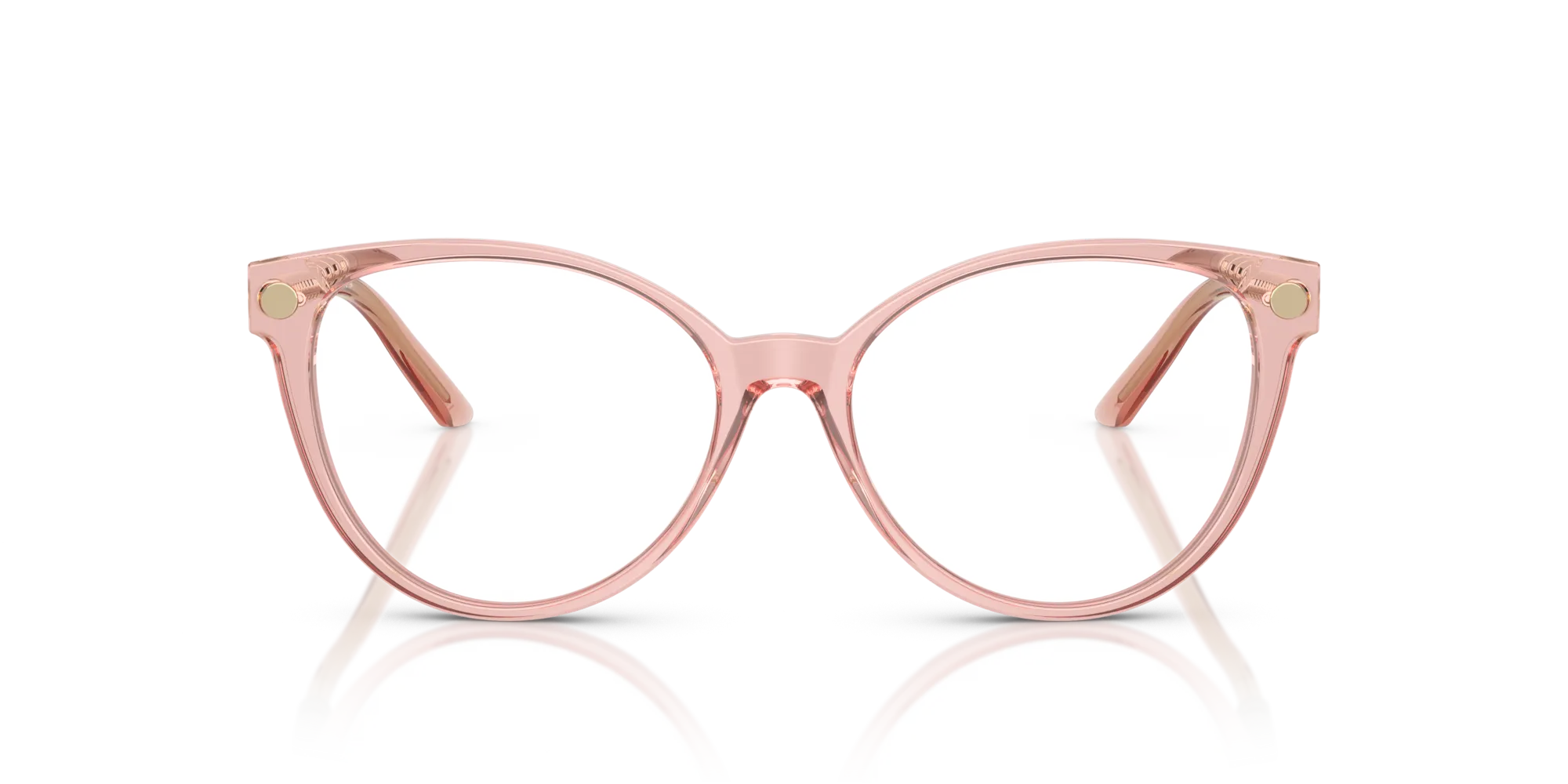 Versace VE3353 5323 Montature da vista Acetato Rosa Trasparente Cat Eye Normale - immagine 3