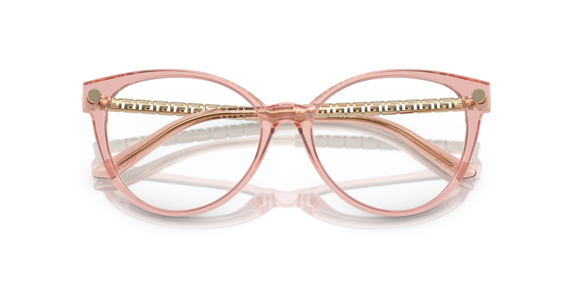 Versace VE3353 5323 Montature da vista Acetato Rosa Trasparente Cat Eye Normale - immagine 2