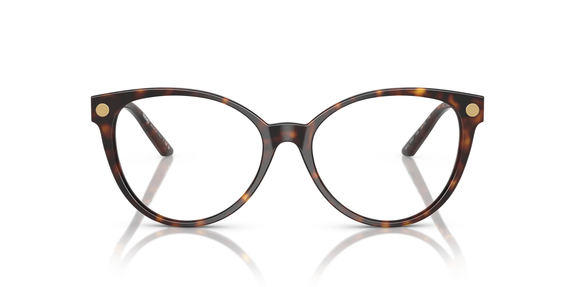 Versace VE3353 108 Montature da vista Acetato Tartaruga Trasparente Cat Eye Normale - immagine 3
