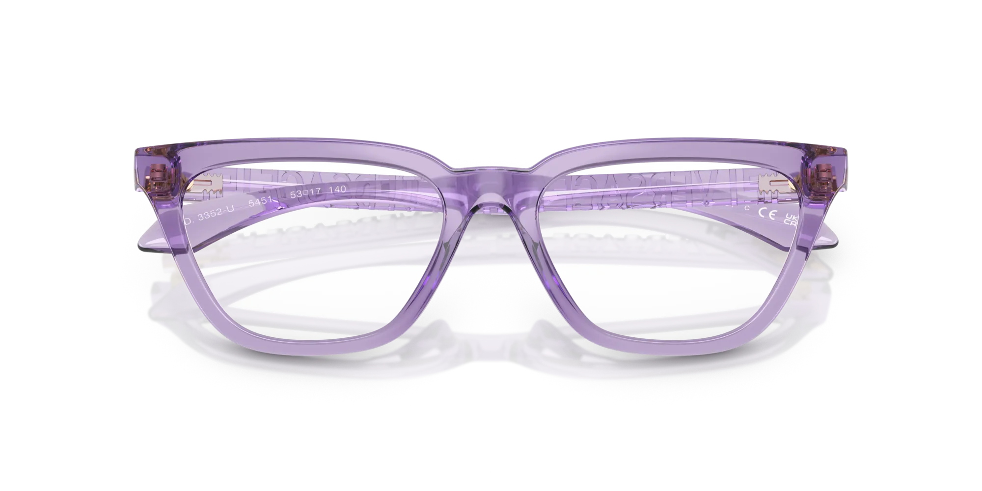 Versace VE3352U 5451 Montature da vista Nylon Viola Cat Eye Normale - immagine 2