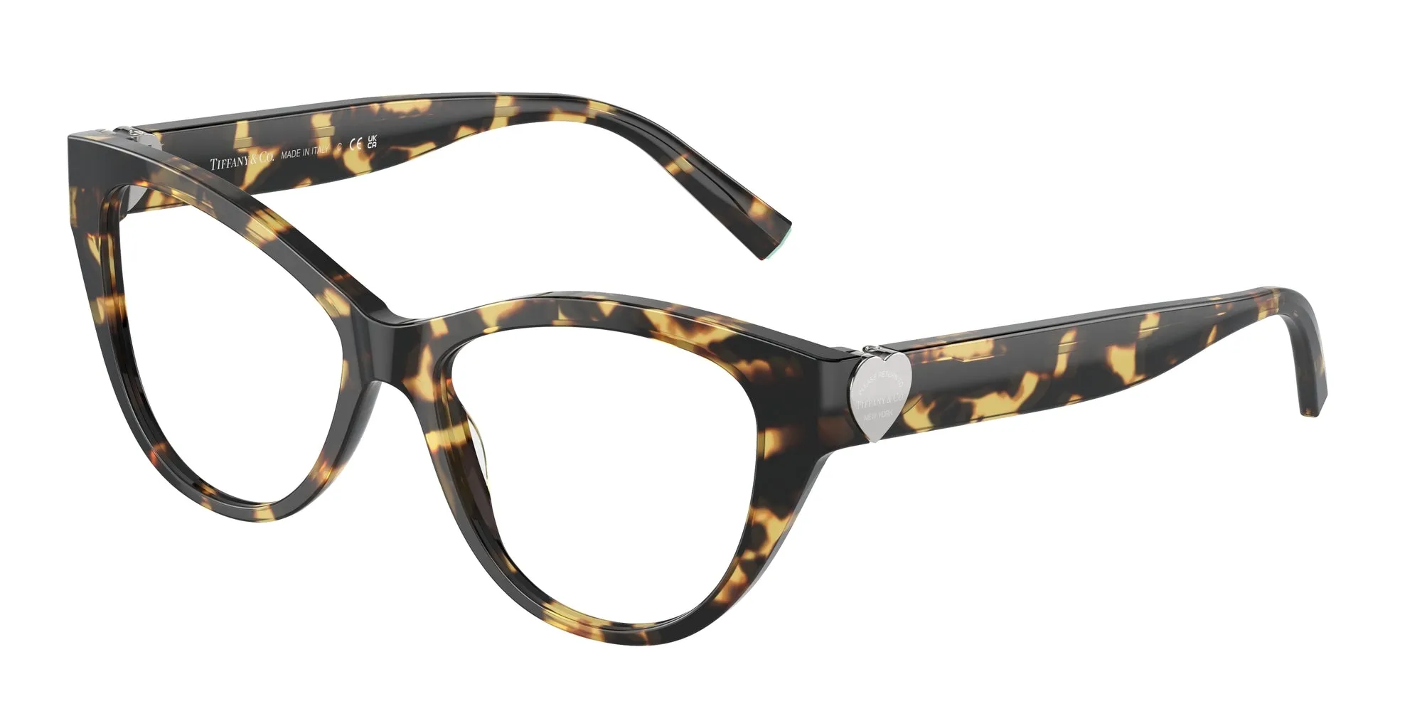 Tiffany TF2251 8064 Montature da vista Acetato Tartaruga Trasparente Cat Eye Normale - immagine 1