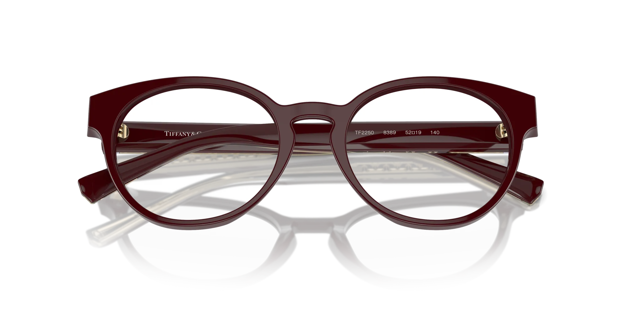 Tiffany TF2250 8389 Montature da vista Acetato Viola Trasparente Pantos Normale - immagine 2