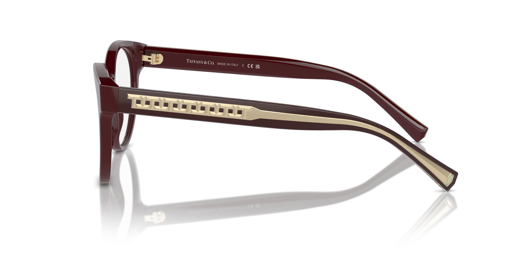 Tiffany TF2250 8389 Montature da vista Acetato Viola Trasparente Pantos Normale - immagine 4