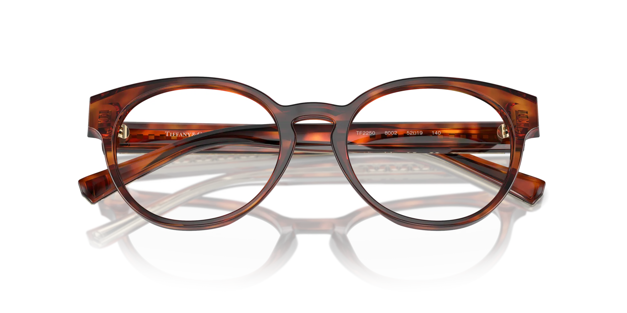 Tiffany TF2250 8002 Montature da vista Acetato Tartaruga Trasparente Pantos Normale - immagine 2