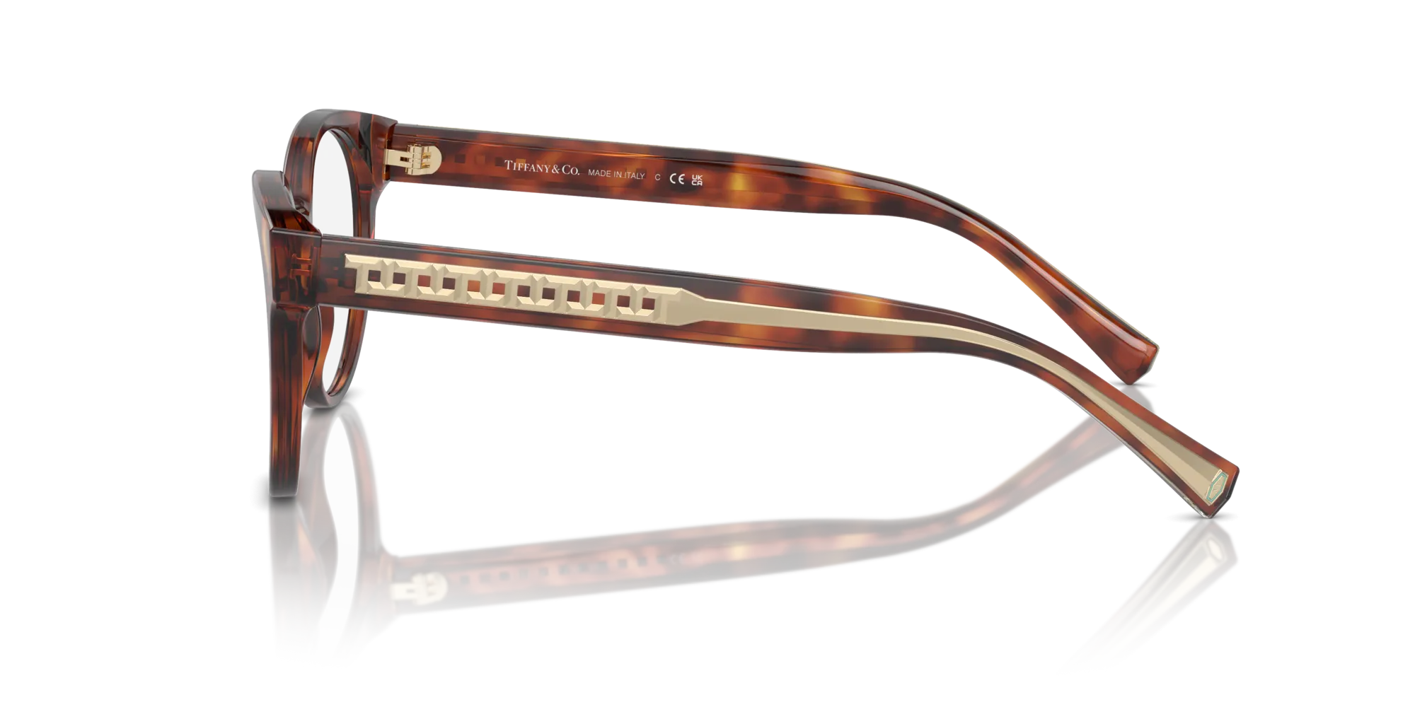 Tiffany TF2250 8002 Montature da vista Acetato Tartaruga Trasparente Pantos Normale - immagine 4