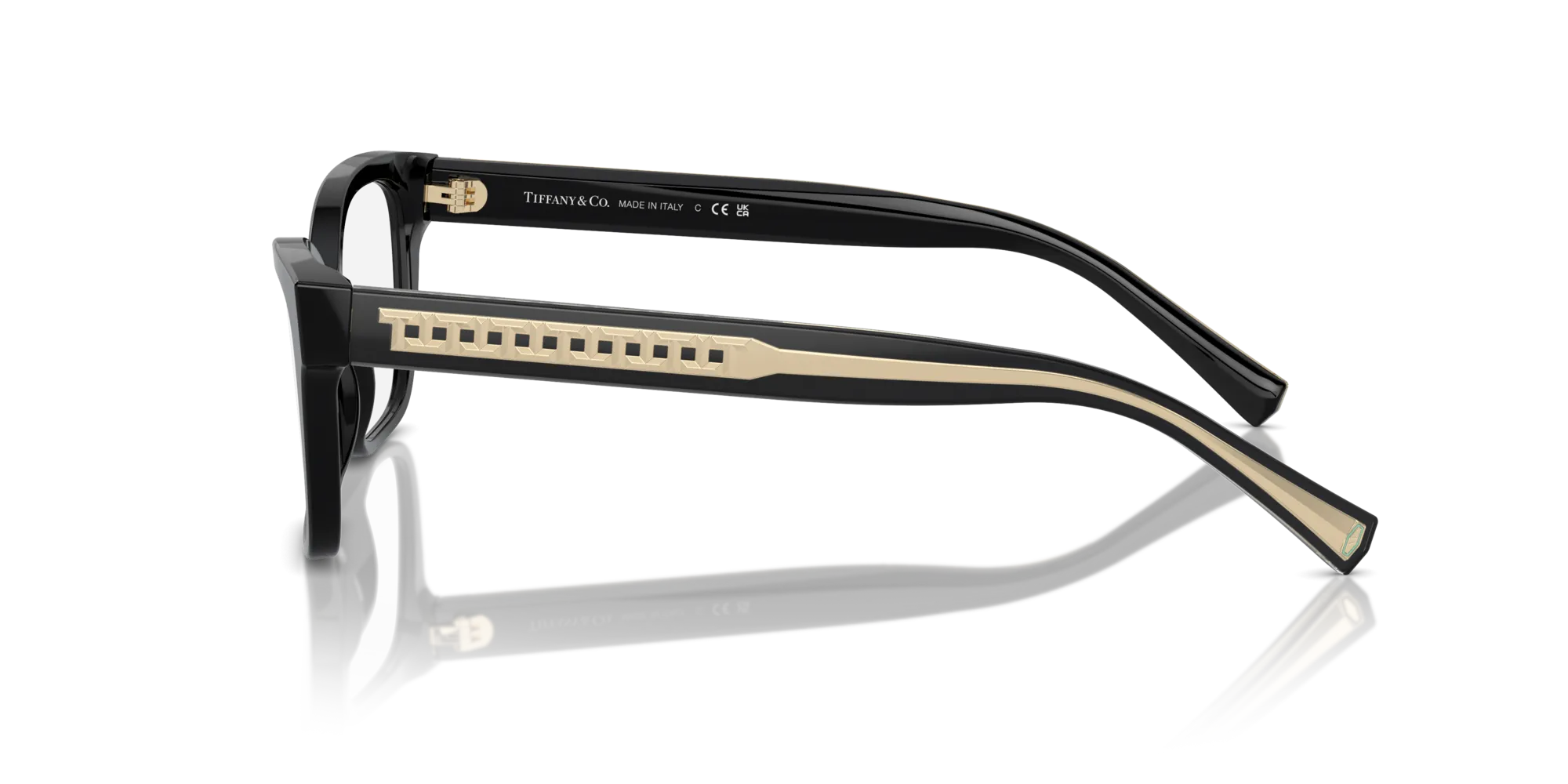 Tiffany TF2249 8001 Montature da vista Acetato Nero Farfalla Normale - immagine 4