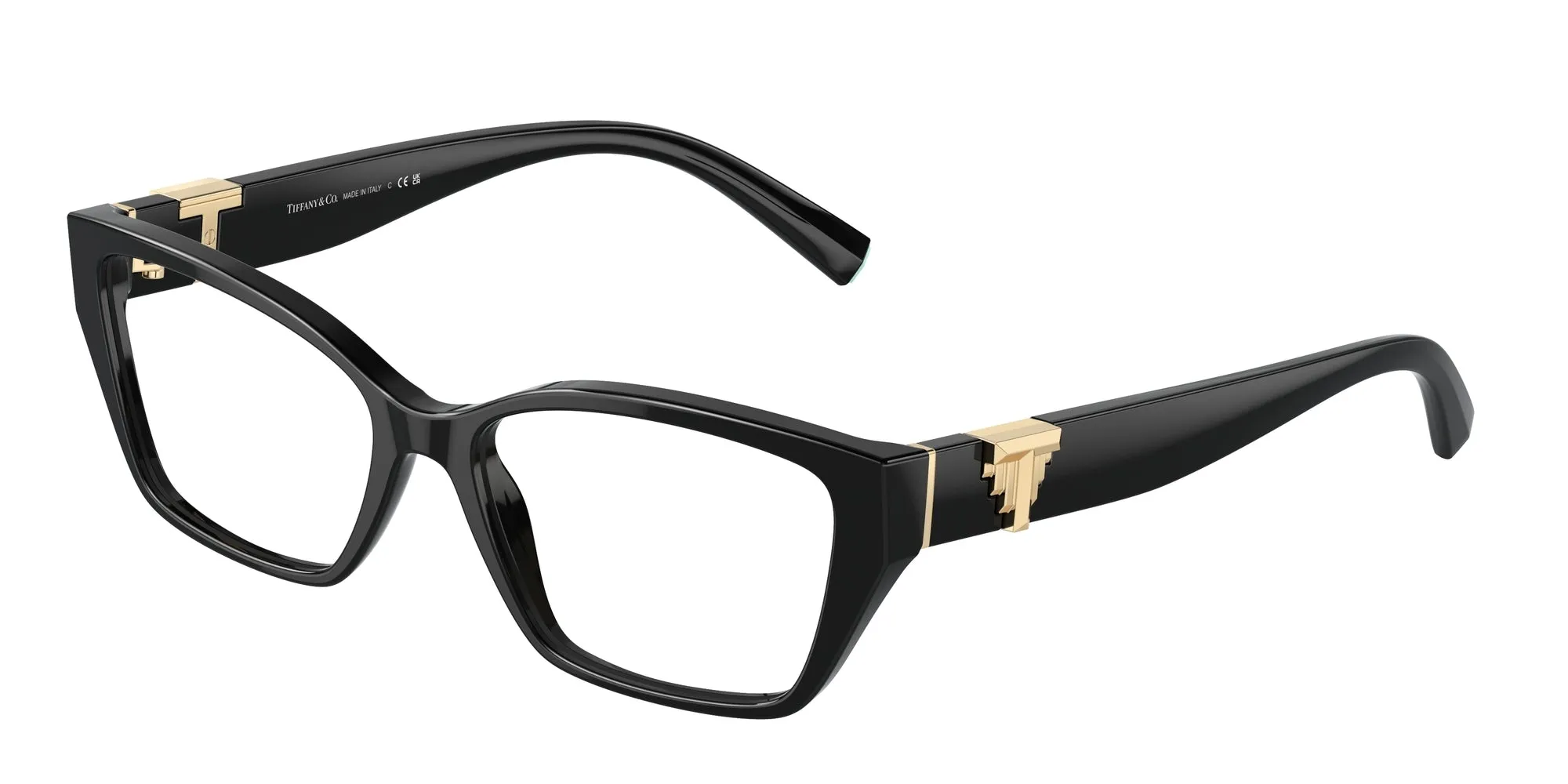 Tiffany TF2247 8001 Montature da vista Acetato Nero Trasparente Squadrata Normale - immagine 1